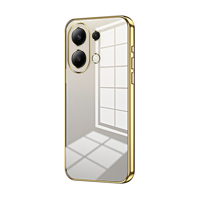 Xiaomi Redmi Note 13 4G Case - Transparent Plating & Precision Hole Design for Luxury and Protection-buycases.co.uk