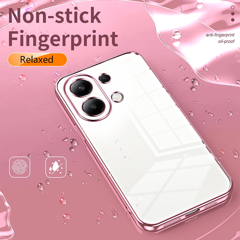 Xiaomi Redmi Note 13 4G Case - Transparent Plating & Precision Hole Design for Luxury and Protection-buycases.co.uk
