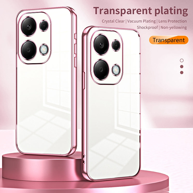 Xiaomi Redmi Note 13 Pro 4G Case - Transparent Plating & Precision Hole Design for Luxury and Protection-buycases.co.uk