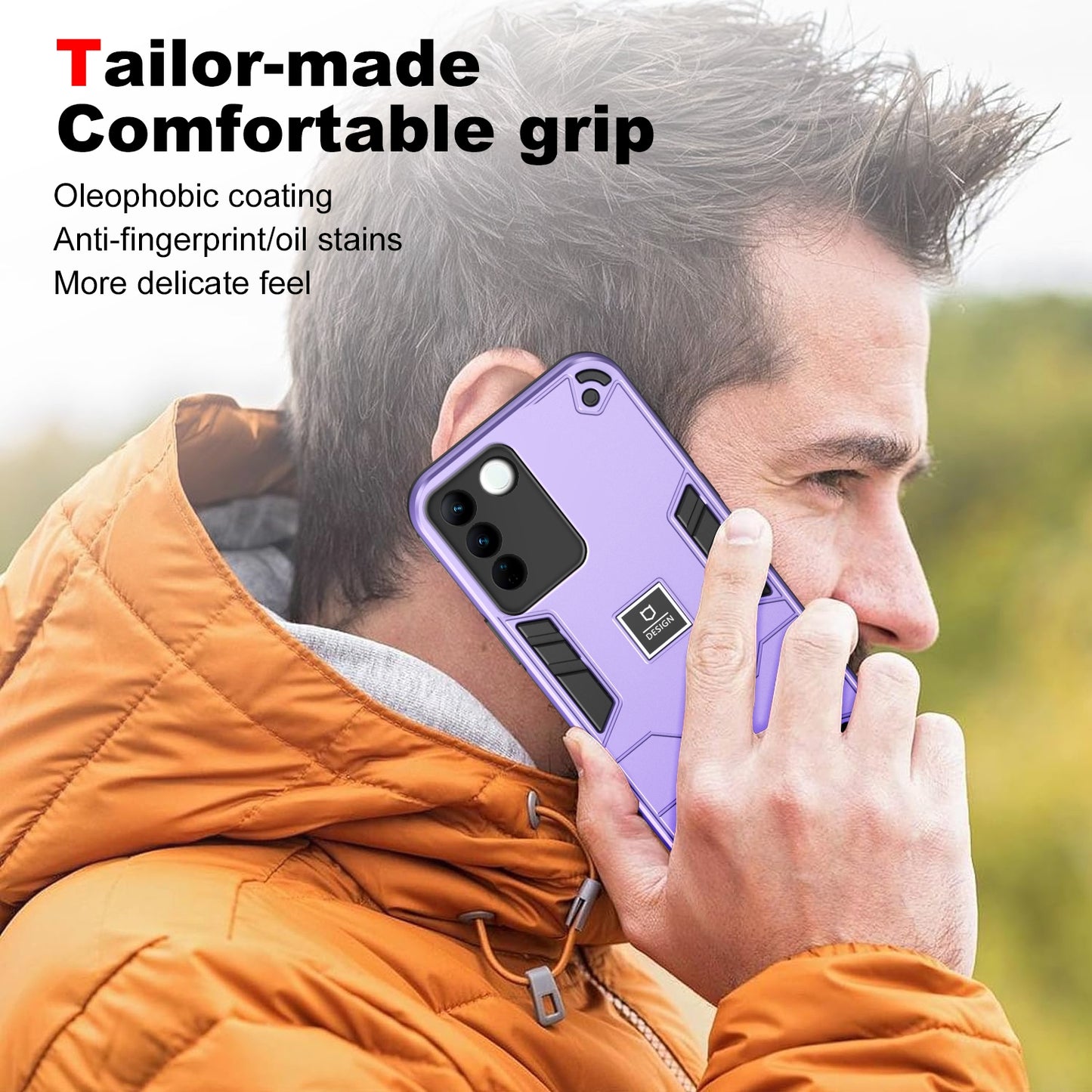 vivo V27 Shockproof Case - Durable TPU+PC Material, Lightweight, Anti-Fall and Anti-Bump Design, Fashionable Phone Protection-buycases.co.uk