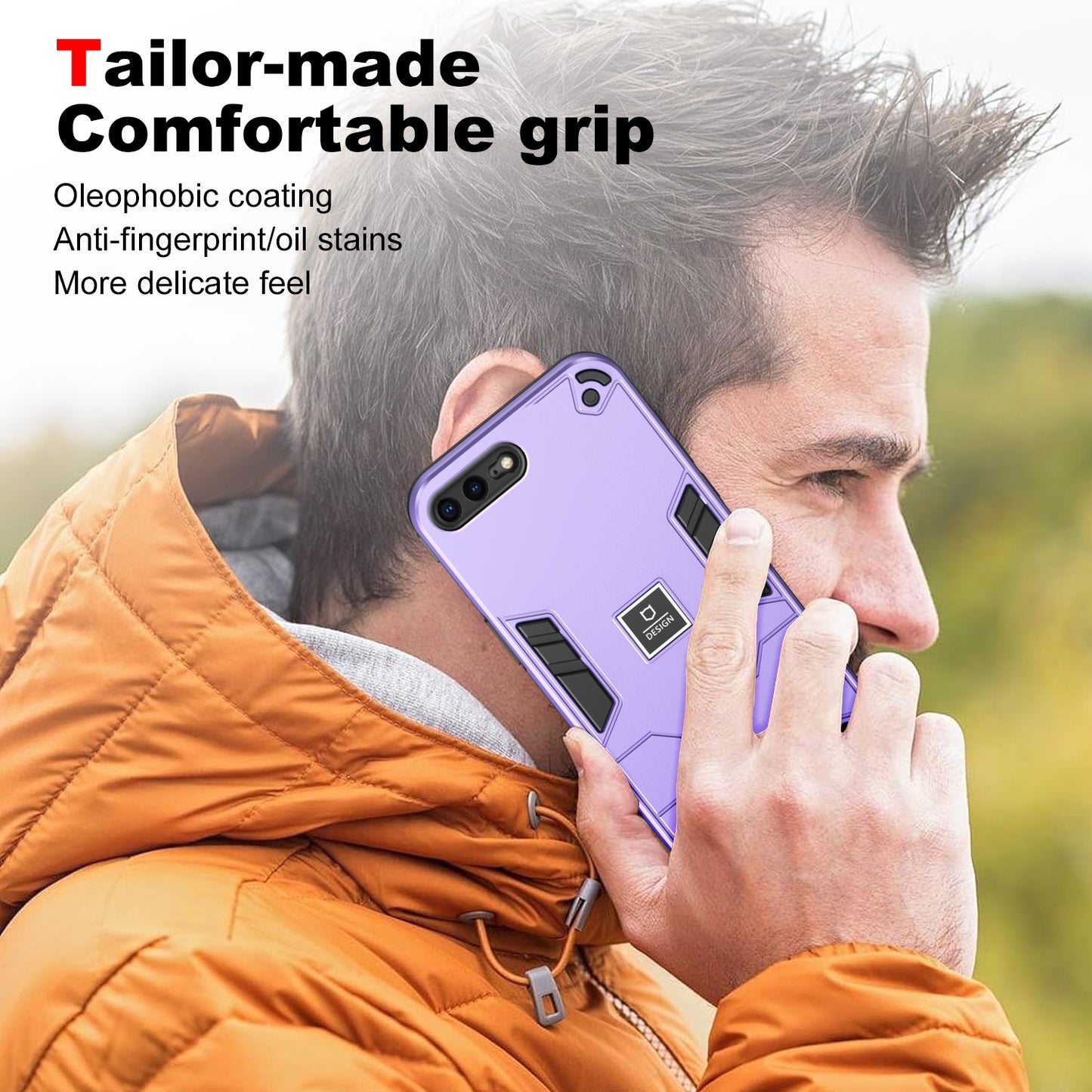 iPhone 7 Plus Shockproof Case - Durable TPU+PC Material, Lightweight, Anti-Fall and Anti-Bump Design, Fashionable Phone Protection-buycases.co.uk