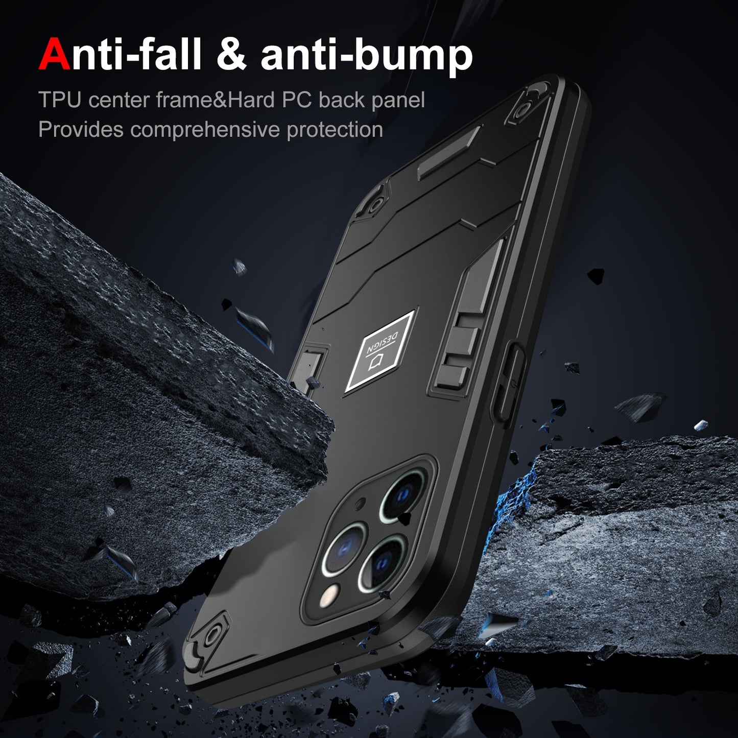 iPhone 11 Pro Shockproof Case - Durable TPU+PC Material, Lightweight, Anti-Fall and Anti-Bump Design, Fashionable Phone Protection-buycases.co.uk