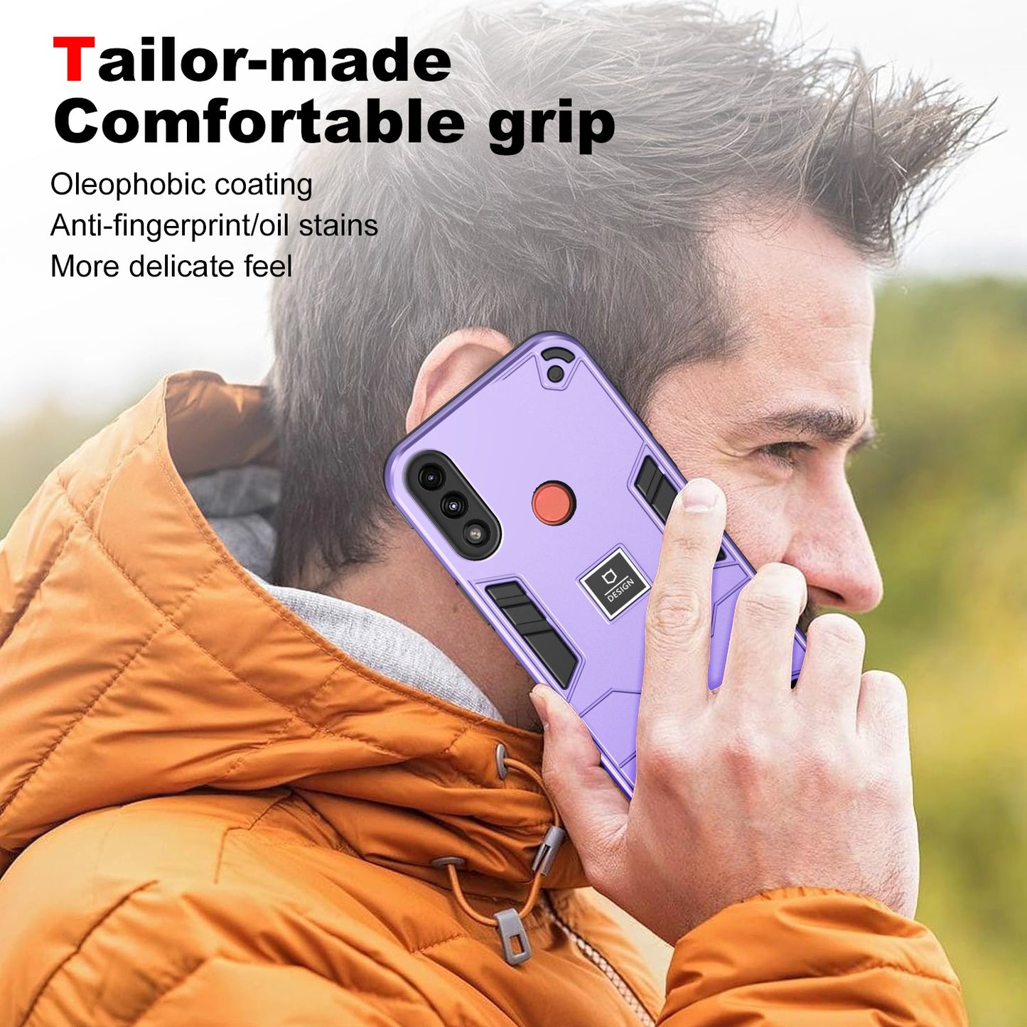 Motorola Moto E7 Power Shockproof Case - Durable TPU+PC Material, Lightweight, Anti-Fall and Anti-Bump Design, Fashionable Phone Protection-buycases.co.uk