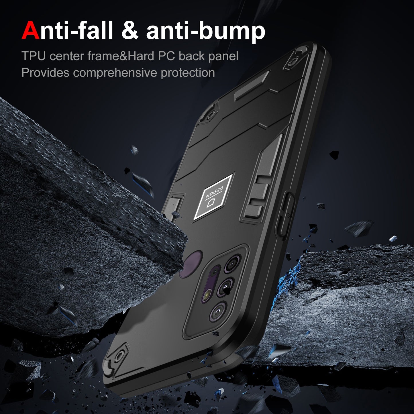 Motorola Moto G10 Shockproof Case - Durable TPU+PC Material, Lightweight, Anti-Fall and Anti-Bump Design, Fashionable Phone Protection-buycases.co.uk