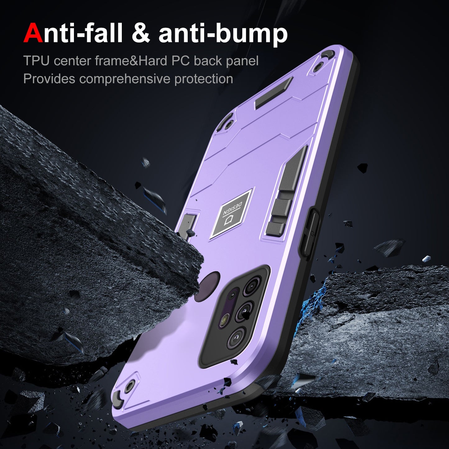 Motorola Moto G10 Shockproof Case - Durable TPU+PC Material, Lightweight, Anti-Fall and Anti-Bump Design, Fashionable Phone Protection-buycases.co.uk
