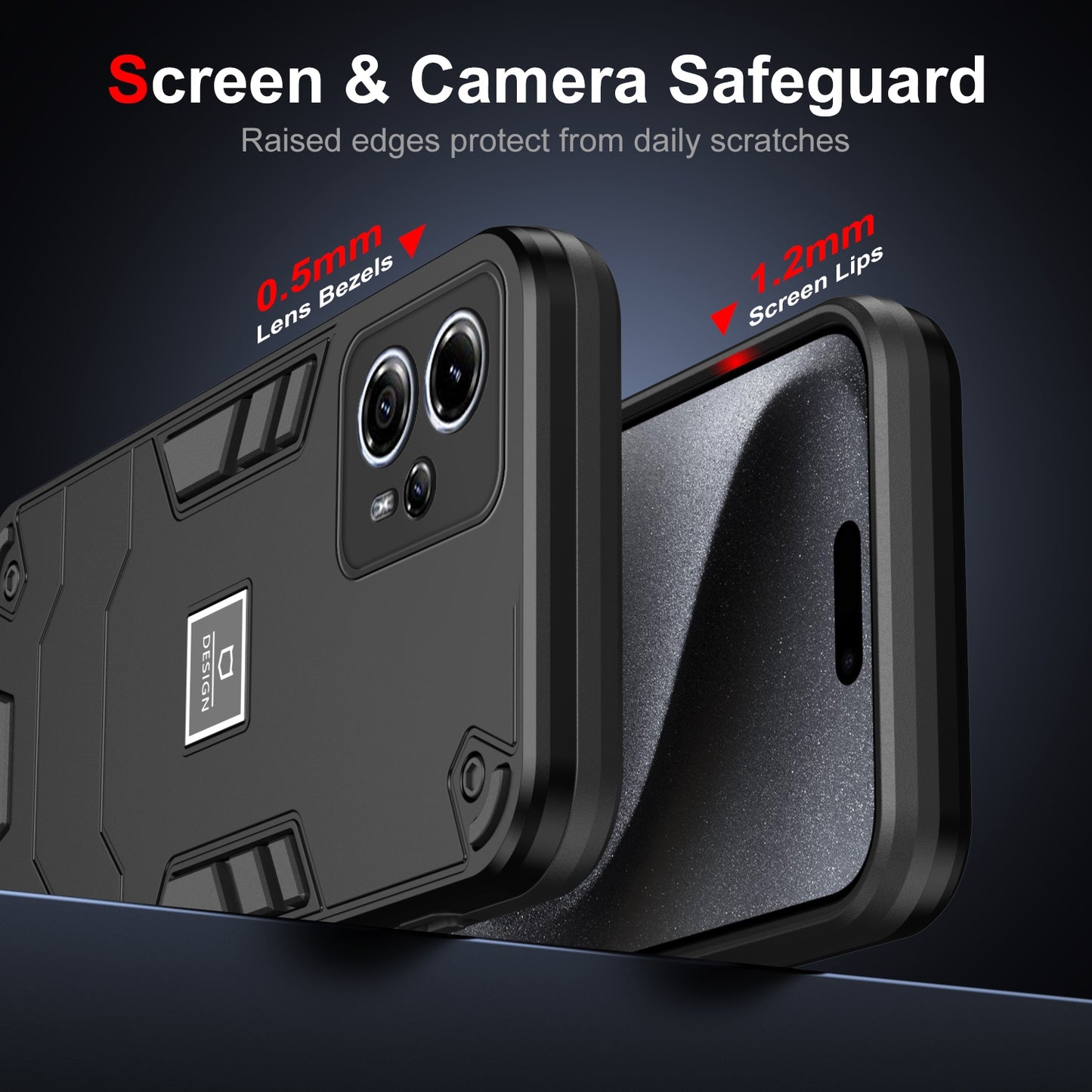 Motorola Moto G13 Shockproof Case - Durable TPU+PC Material, Lightweight, Anti-Fall and Anti-Bump Design, Fashionable Phone Protection-buycases.co.uk