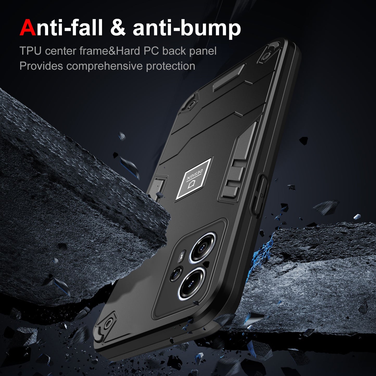 Motorola Moto G13 Shockproof Case - Durable TPU+PC Material, Lightweight, Anti-Fall and Anti-Bump Design, Fashionable Phone Protection-buycases.co.uk