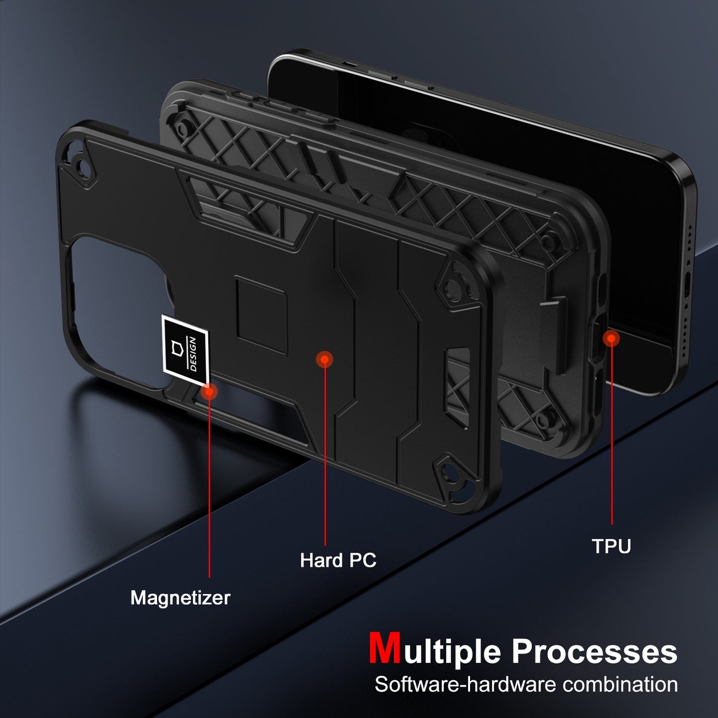 Motorola Moto G13 Shockproof Case - Durable TPU+PC Material, Lightweight, Anti-Fall and Anti-Bump Design, Fashionable Phone Protection-buycases.co.uk