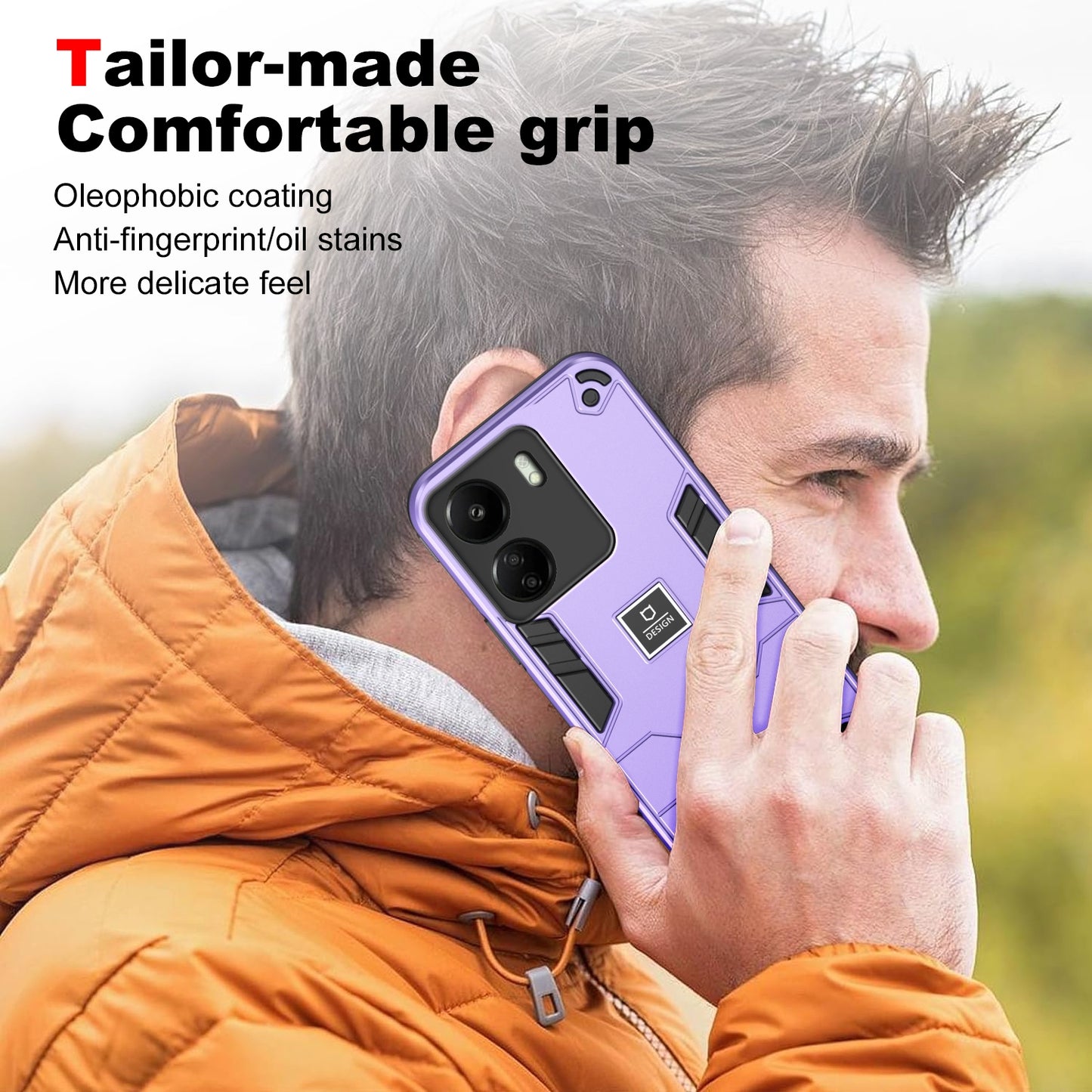 Xiaomi Redmi 13C Shockproof Case - Durable TPU+PC Material, Lightweight, Anti-Fall and Anti-Bump Design, Fashionable Phone Protection-buycases.co.uk