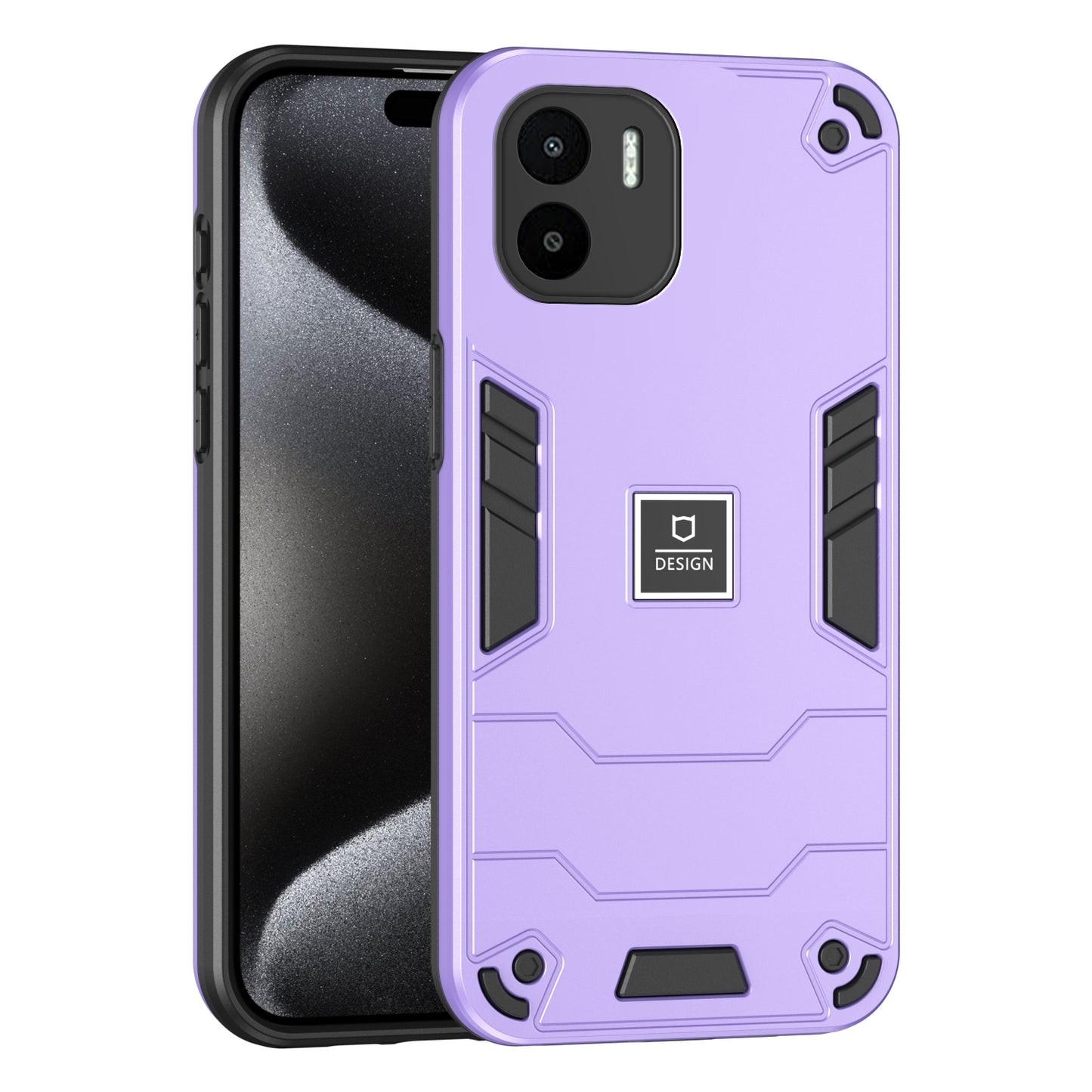 Xiaomi Redmi A1 Shockproof Case - Durable TPU+PC Material, Lightweight, Anti-Fall and Anti-Bump Design, Fashionable Phone Protection-buycases.co.uk