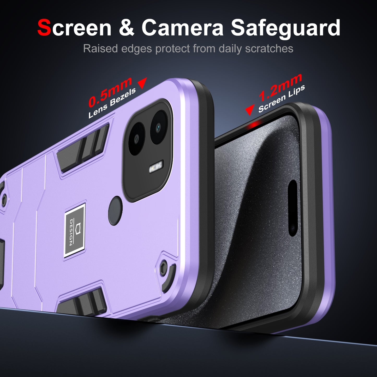 Xiaomi Redmi A1 Plus Shockproof Case - Durable TPU+PC Material, Lightweight, Anti-Fall and Anti-Bump Design, Fashionable Phone Protection-buycases.co.uk