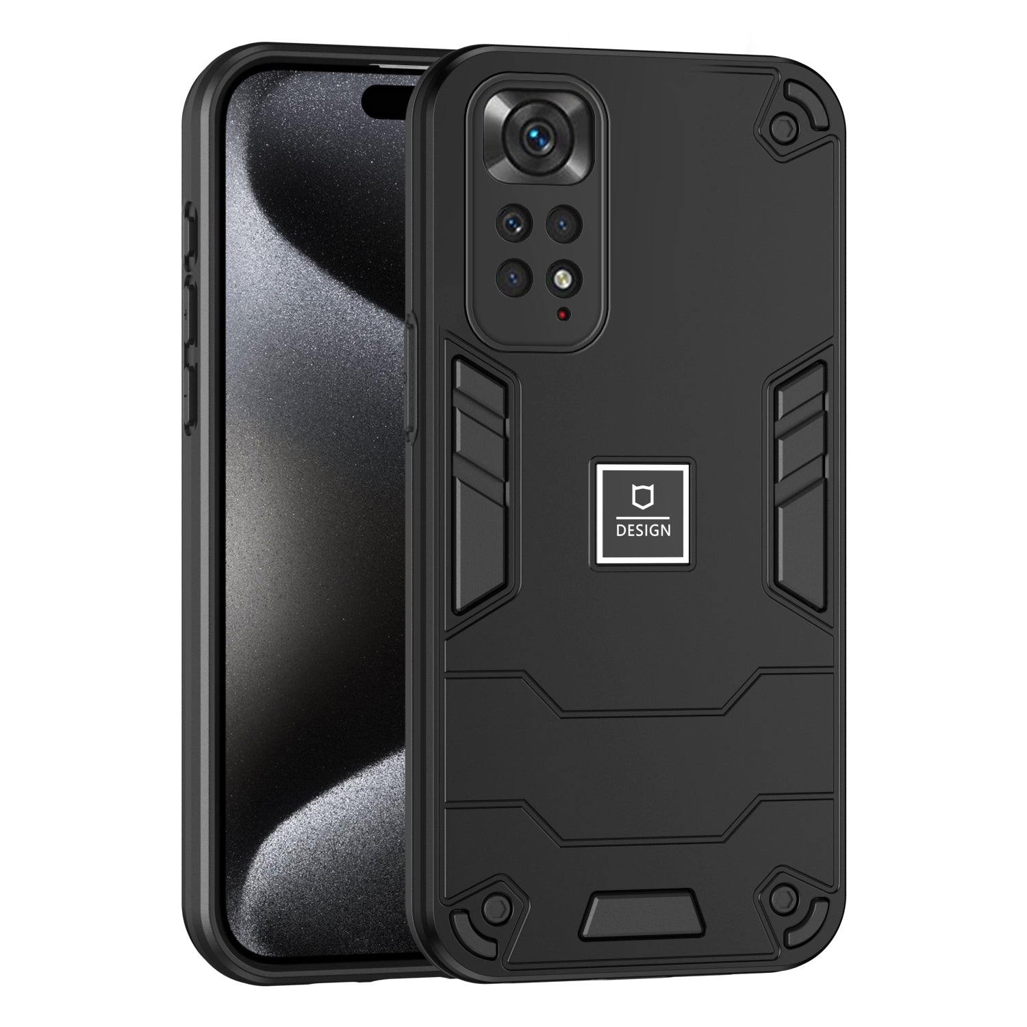 Xiaomi Redmi Note 11 4G Global Shockproof Case - Durable TPU+PC Material, Lightweight, Anti-Fall and Anti-Bump Design, Fashionable Phone Protection-buycases.co.uk