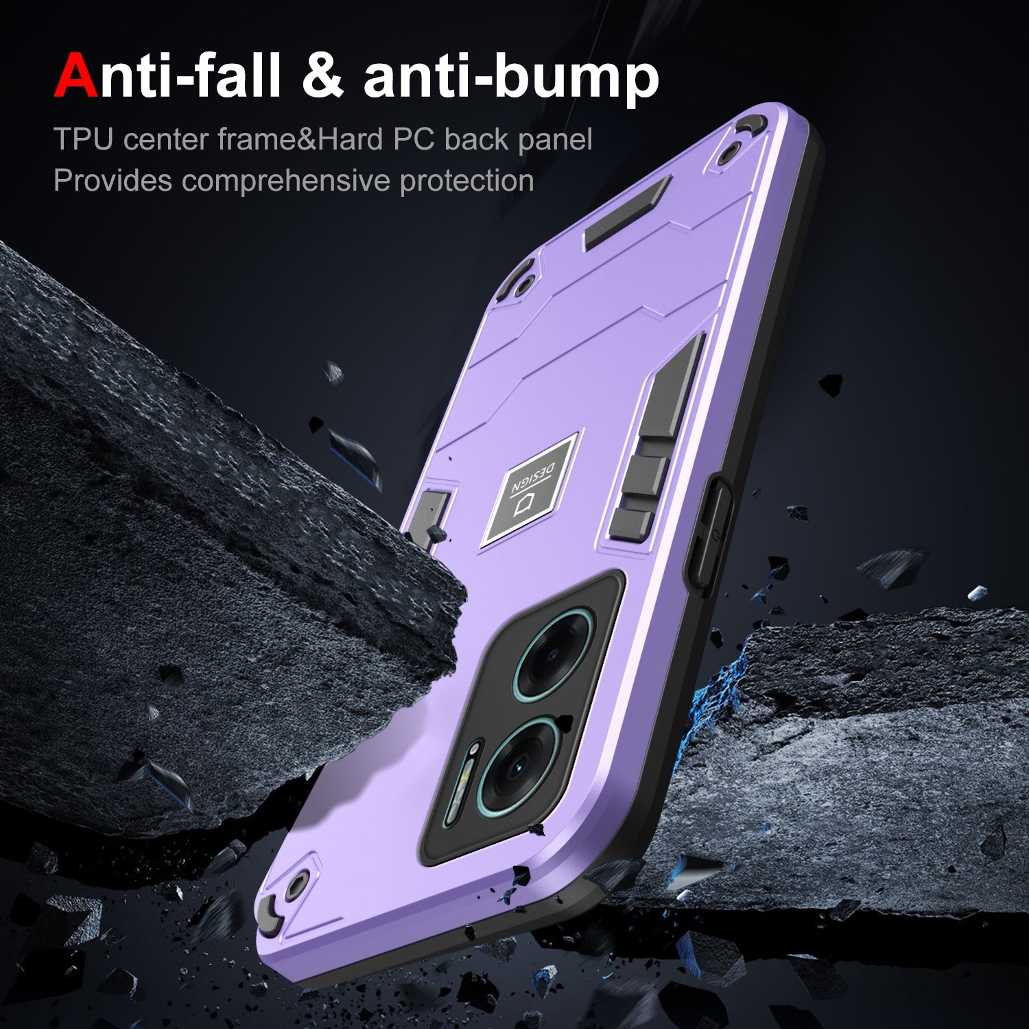 Xiaomi Redmi Note 11E Shockproof Case - Durable TPU+PC Material, Lightweight, Anti-Fall and Anti-Bump Design, Fashionable Phone Protection-buycases.co.uk