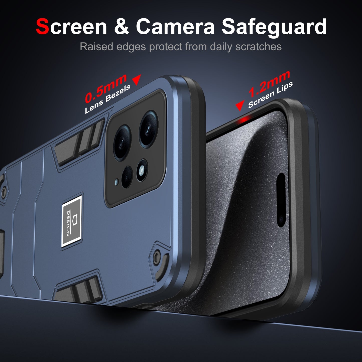 Xiaomi Redmi Note 12 4G Global Shockproof Case - Durable TPU+PC Material, Lightweight, Anti-Fall and Anti-Bump Design, Fashionable Phone Protection-buycases.co.uk