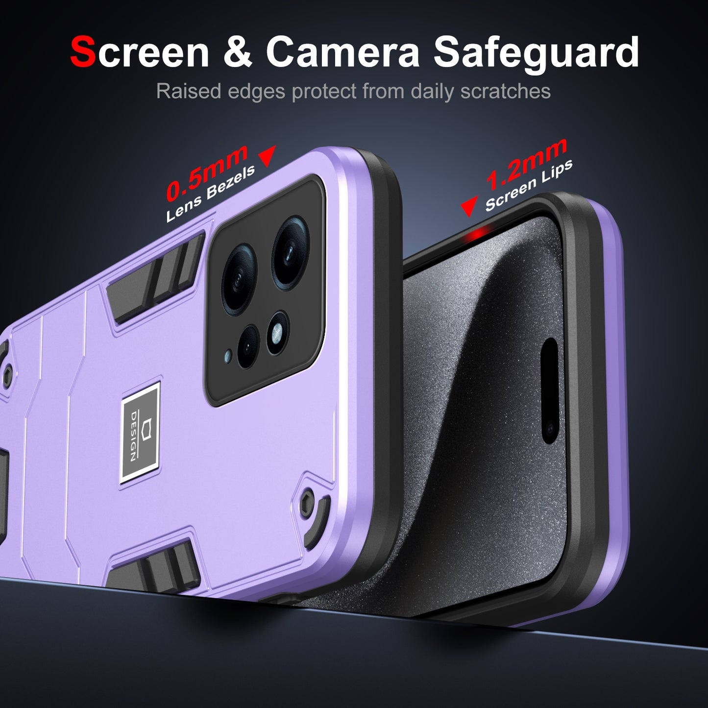 Xiaomi Redmi Note 12 4G Global Shockproof Case - Durable TPU+PC Material, Lightweight, Anti-Fall and Anti-Bump Design, Fashionable Phone Protection-buycases.co.uk