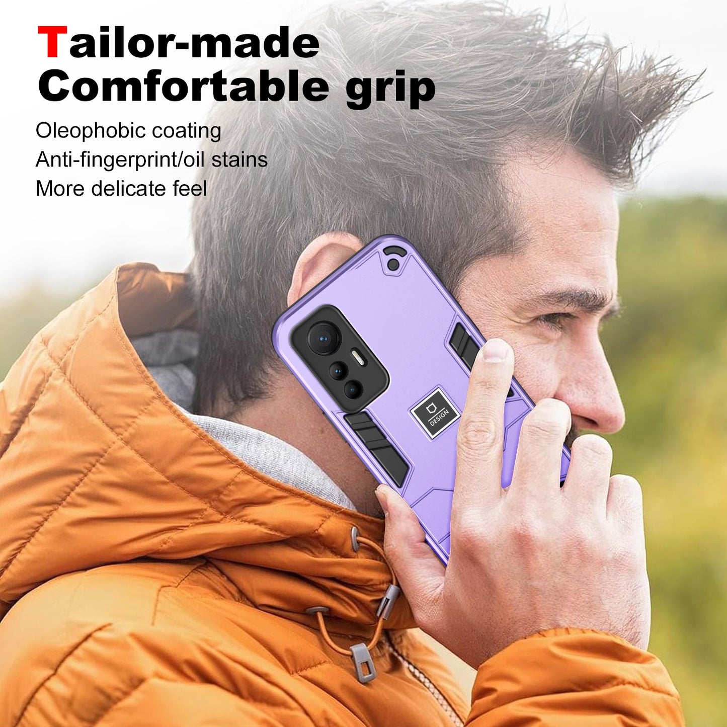 Xiaomi 12 Lite Shockproof Case - Durable TPU+PC Material, Lightweight, Anti-Fall and Anti-Bump Design, Fashionable Phone Protection-buycases.co.uk