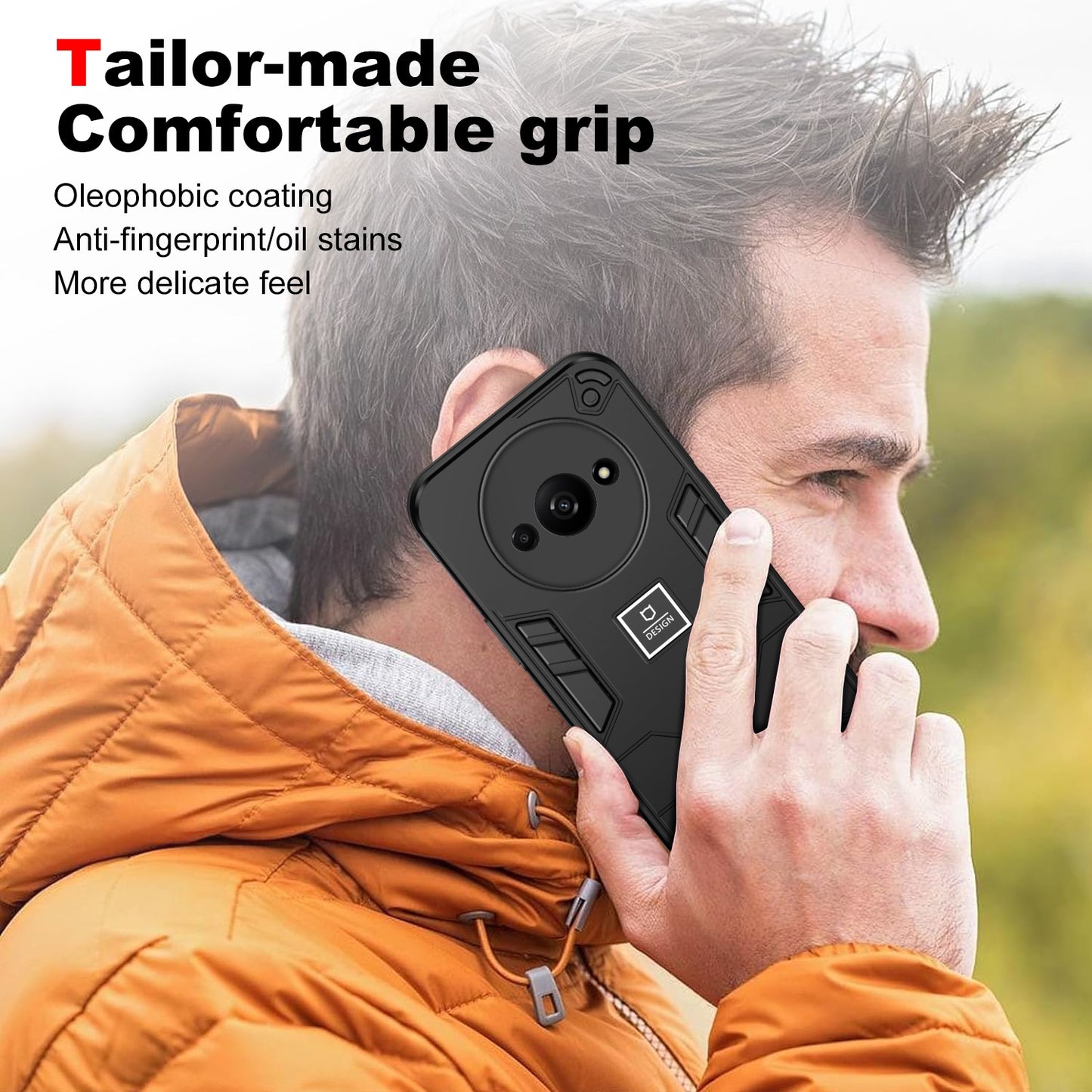 Xiaomi Redmi A3 Shockproof Case - Durable TPU+PC Material, Lightweight, Anti-Fall and Anti-Bump Design, Fashionable Phone Protection-buycases.co.uk