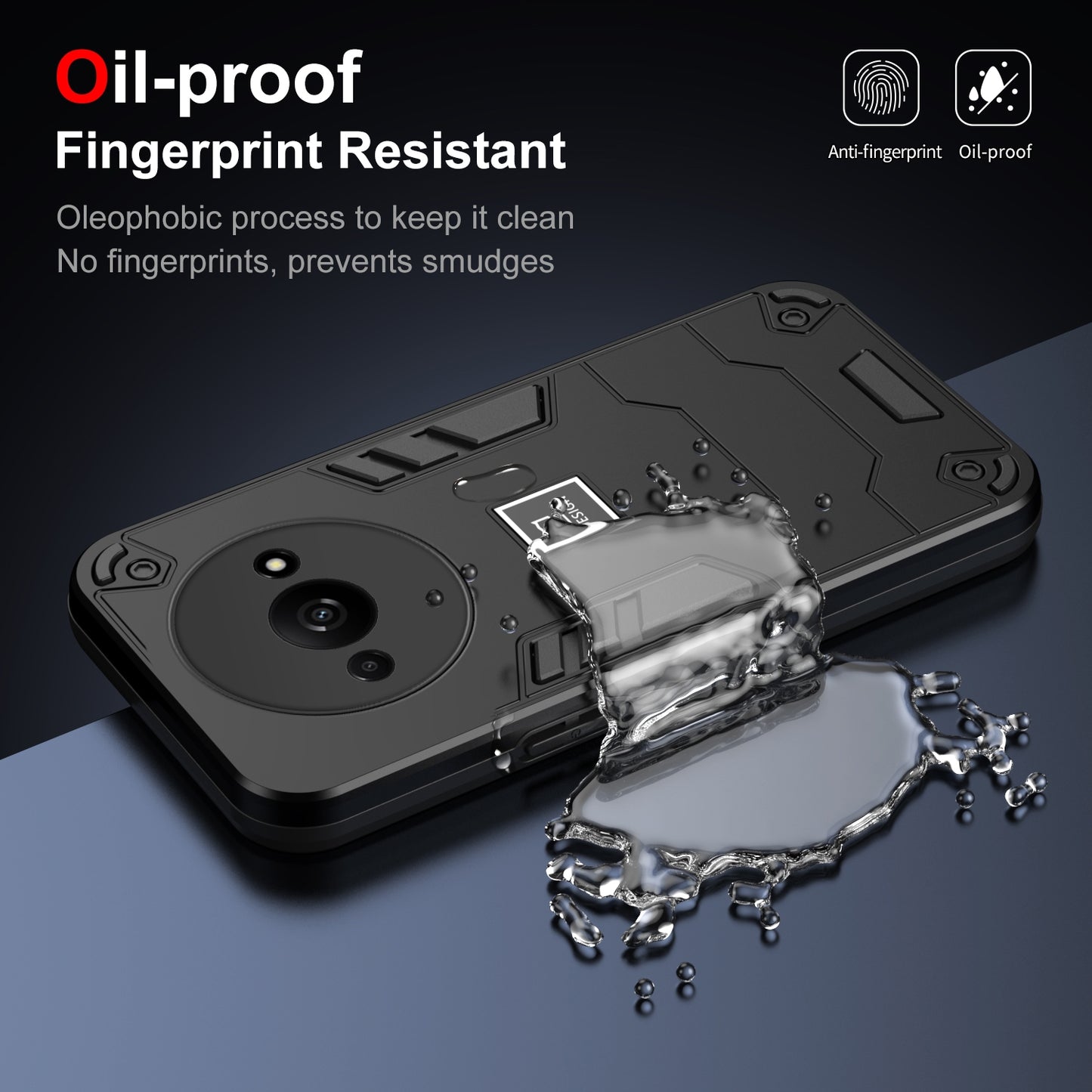 Xiaomi Redmi A3 Shockproof Case - Durable TPU+PC Material, Lightweight, Anti-Fall and Anti-Bump Design, Fashionable Phone Protection-buycases.co.uk