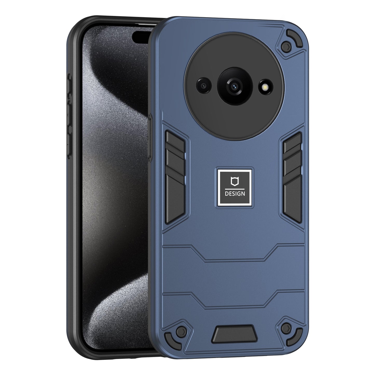Xiaomi Redmi A3 Shockproof Case - Durable TPU+PC Material, Lightweight, Anti-Fall and Anti-Bump Design, Fashionable Phone Protection-buycases.co.uk
