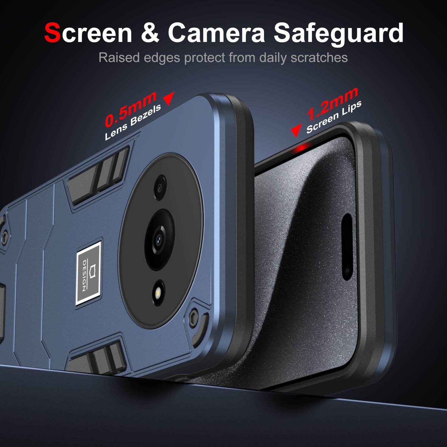 Xiaomi Redmi A3 Shockproof Case - Durable TPU+PC Material, Lightweight, Anti-Fall and Anti-Bump Design, Fashionable Phone Protection-buycases.co.uk