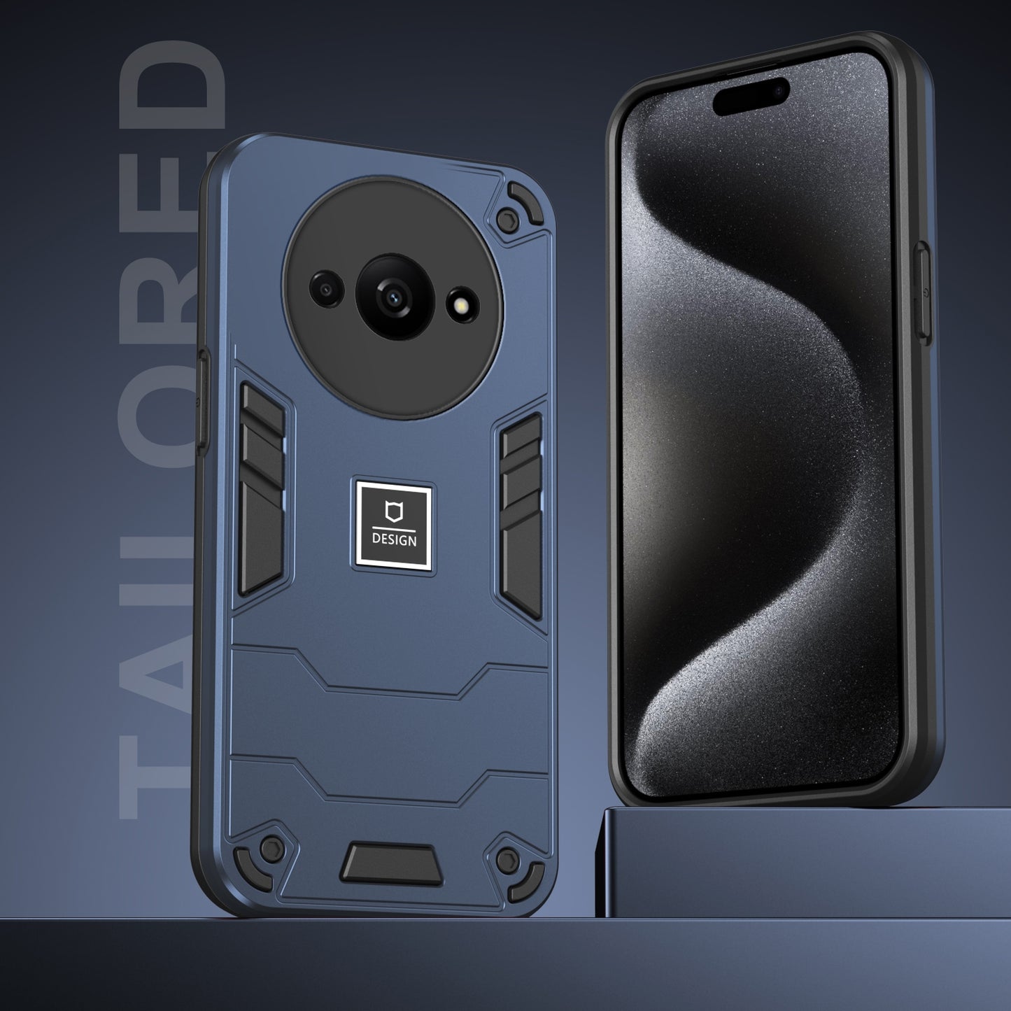 Xiaomi Redmi A3 Shockproof Case - Durable TPU+PC Material, Lightweight, Anti-Fall and Anti-Bump Design, Fashionable Phone Protection-buycases.co.uk