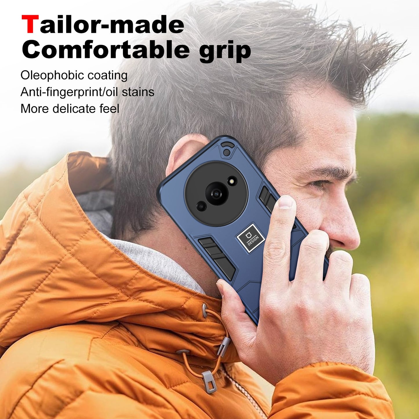 Xiaomi Redmi A3 Shockproof Case - Durable TPU+PC Material, Lightweight, Anti-Fall and Anti-Bump Design, Fashionable Phone Protection-buycases.co.uk