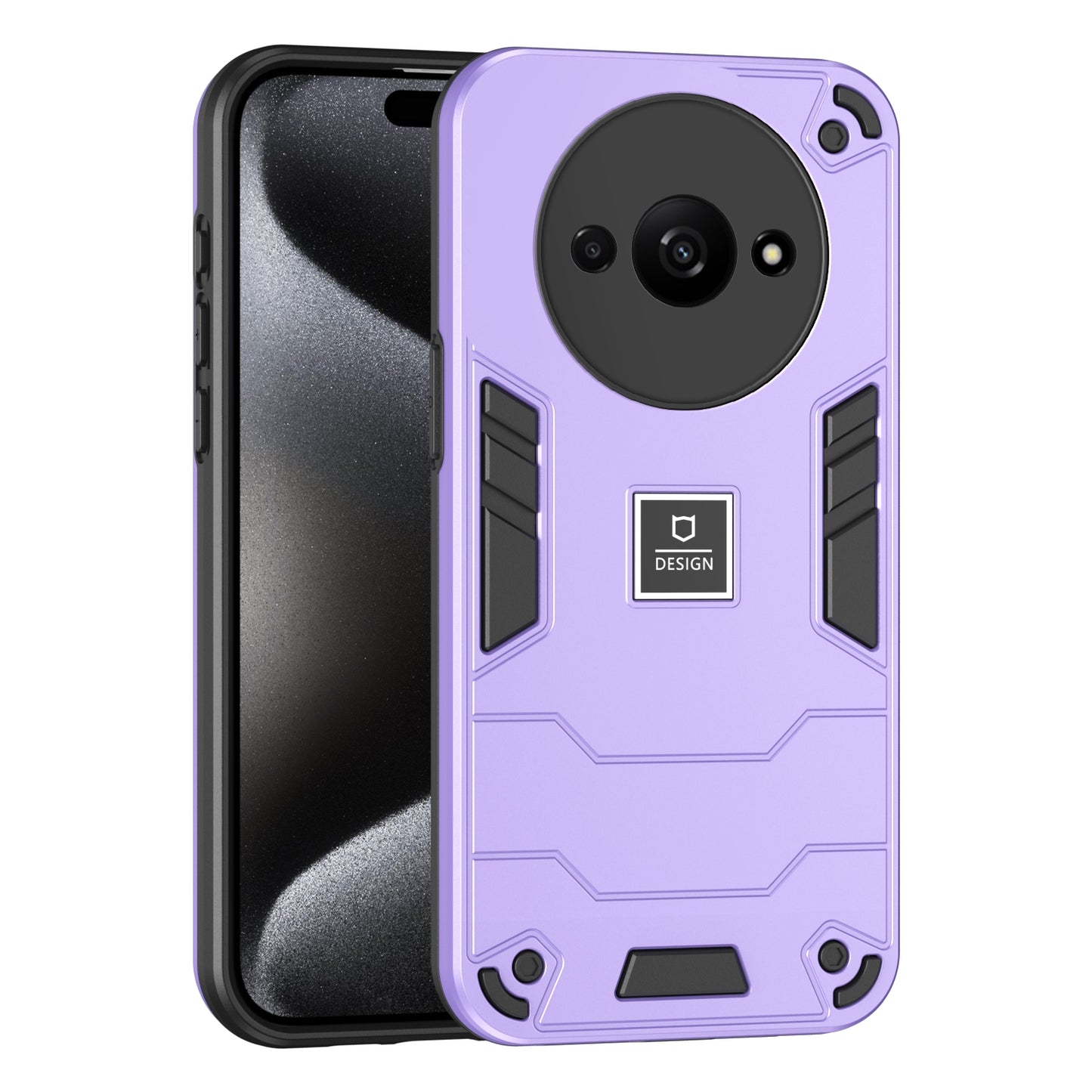 Xiaomi Redmi A3 Shockproof Case - Durable TPU+PC Material, Lightweight, Anti-Fall and Anti-Bump Design, Fashionable Phone Protection-buycases.co.uk