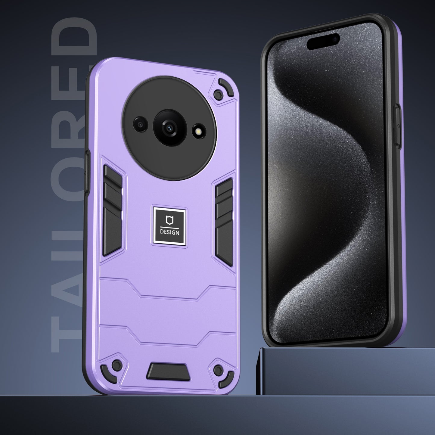 Xiaomi Redmi A3 Shockproof Case - Durable TPU+PC Material, Lightweight, Anti-Fall and Anti-Bump Design, Fashionable Phone Protection-buycases.co.uk