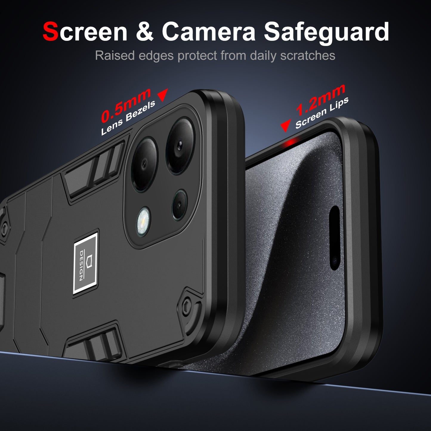 Xiaomi Redmi Note 13 Pro 4G Global Shockproof Case - Durable TPU+PC Material, Lightweight, Anti-Fall and Anti-Bump Design, Fashionable Phone Protection-buycases.co.uk