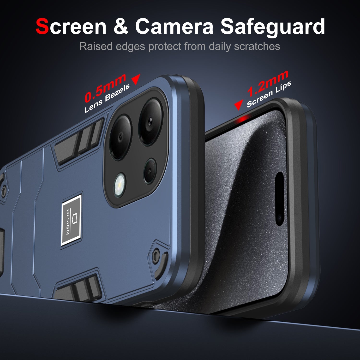 Xiaomi Redmi Note 13 Pro 4G Global Shockproof Case - Durable TPU+PC Material, Lightweight, Anti-Fall and Anti-Bump Design, Fashionable Phone Protection-buycases.co.uk