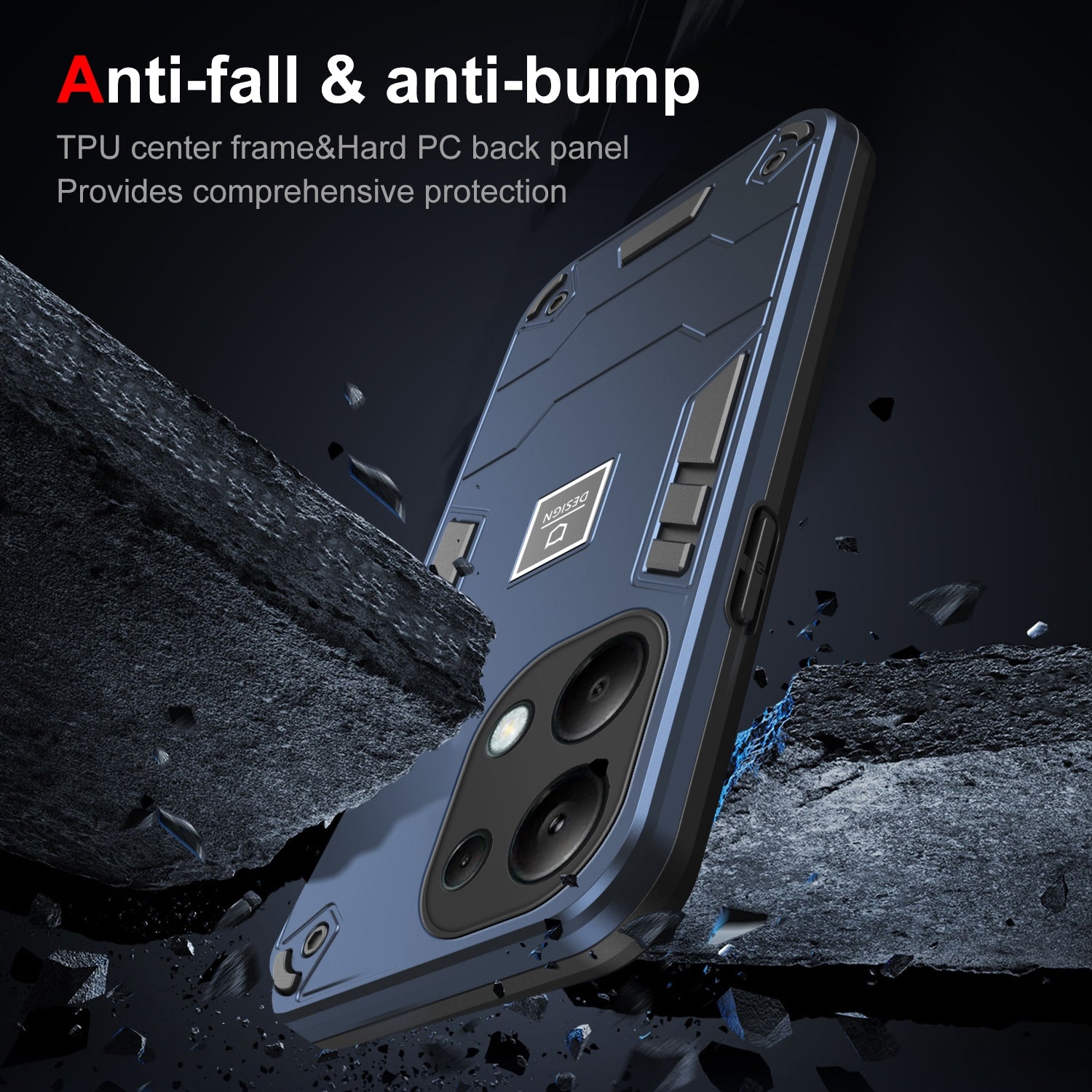 Xiaomi Redmi Note 13 Pro 4G Global Shockproof Case - Durable TPU+PC Material, Lightweight, Anti-Fall and Anti-Bump Design, Fashionable Phone Protection-buycases.co.uk