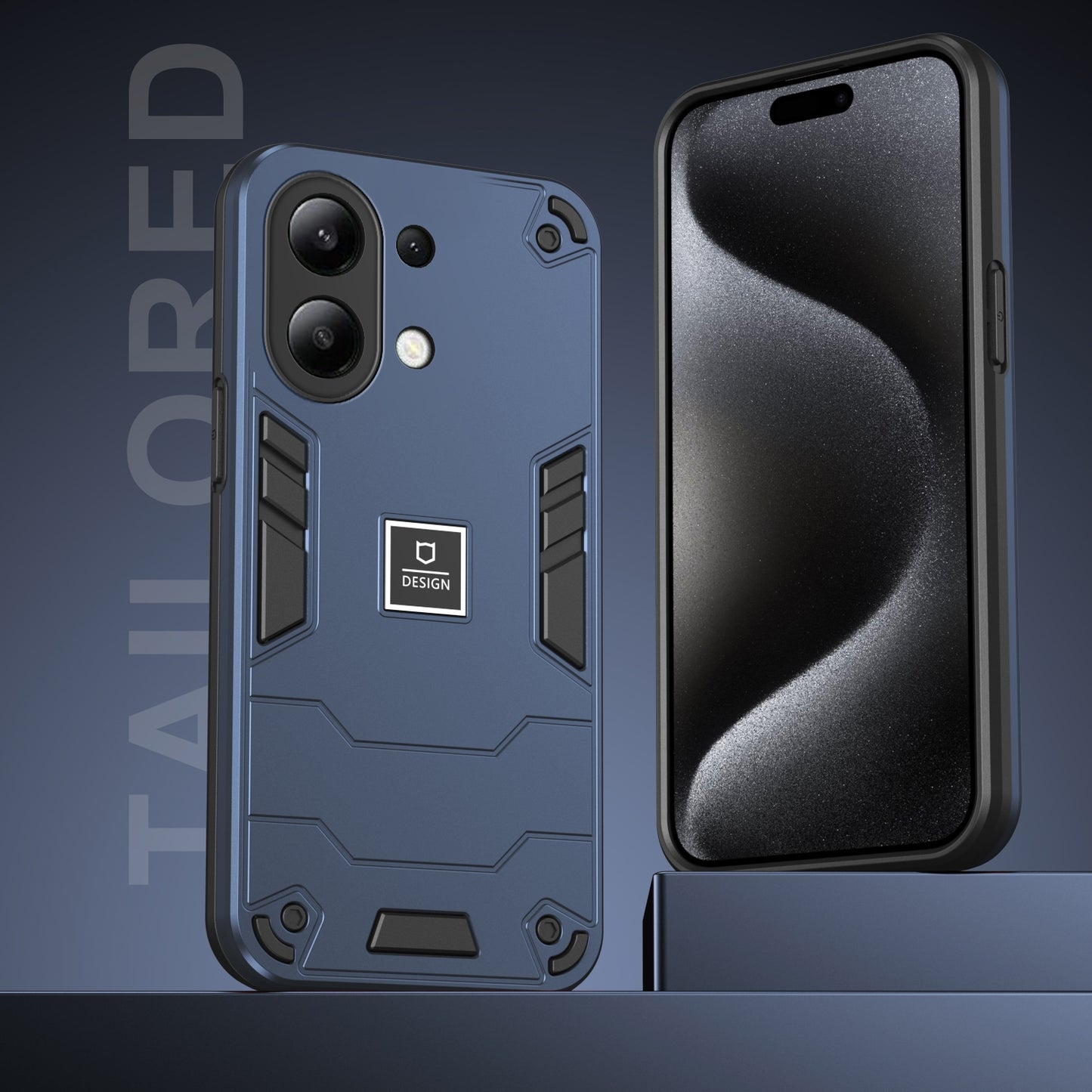 Xiaomi Redmi Note 13 4G Global Shockproof Case - Durable TPU+PC Material, Lightweight, Anti-Fall and Anti-Bump Design, Fashionable Phone Protection-buycases.co.uk