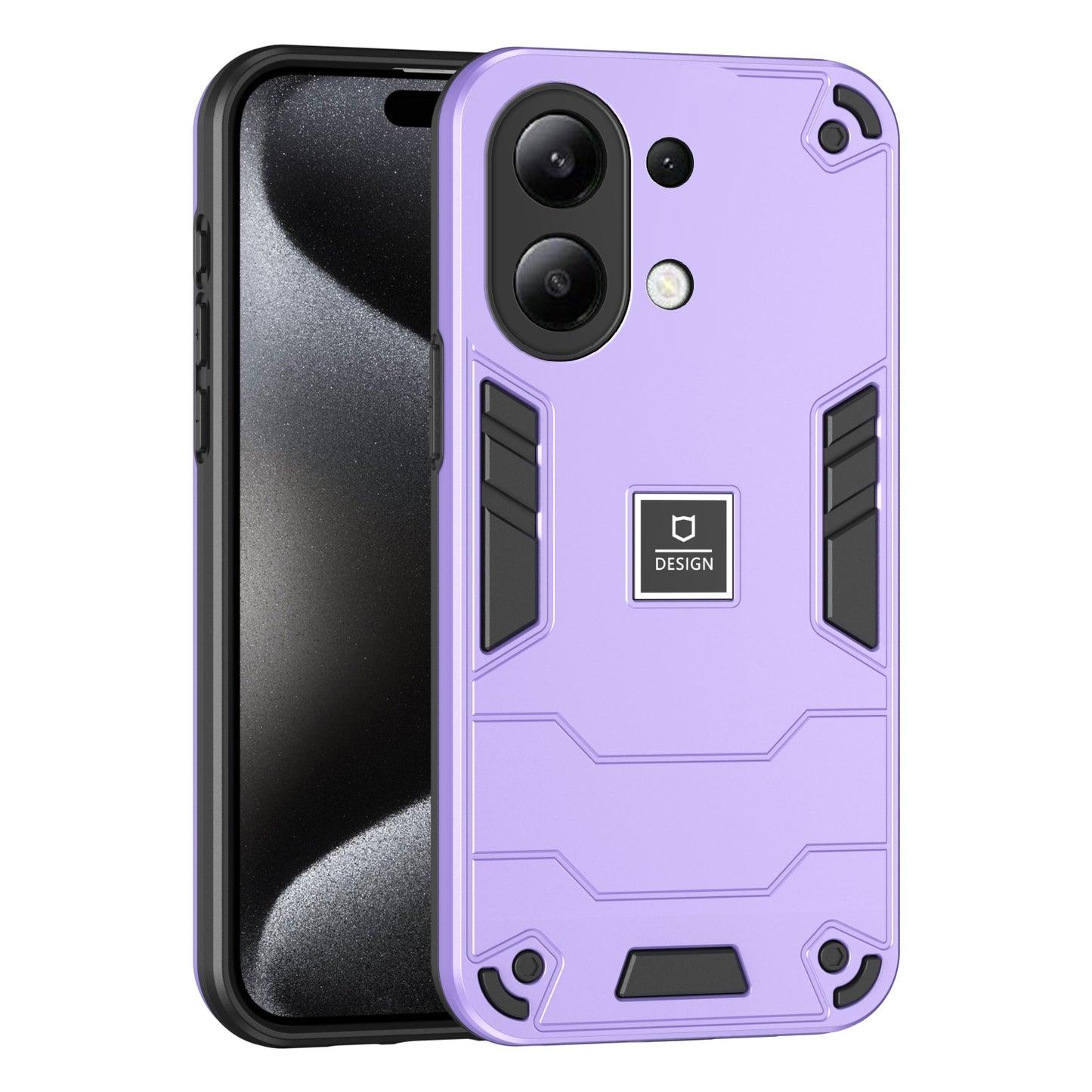 Xiaomi Redmi Note 13 4G Global Shockproof Case - Durable TPU+PC Material, Lightweight, Anti-Fall and Anti-Bump Design, Fashionable Phone Protection-buycases.co.uk