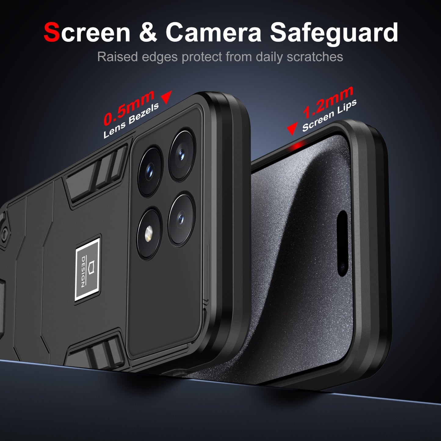 Xiaomi Poco X6 Pro 5G Shockproof Case - Durable TPU+PC Material, Lightweight, Anti-Fall and Anti-Bump Design, Fashionable Phone Protection-buycases.co.uk