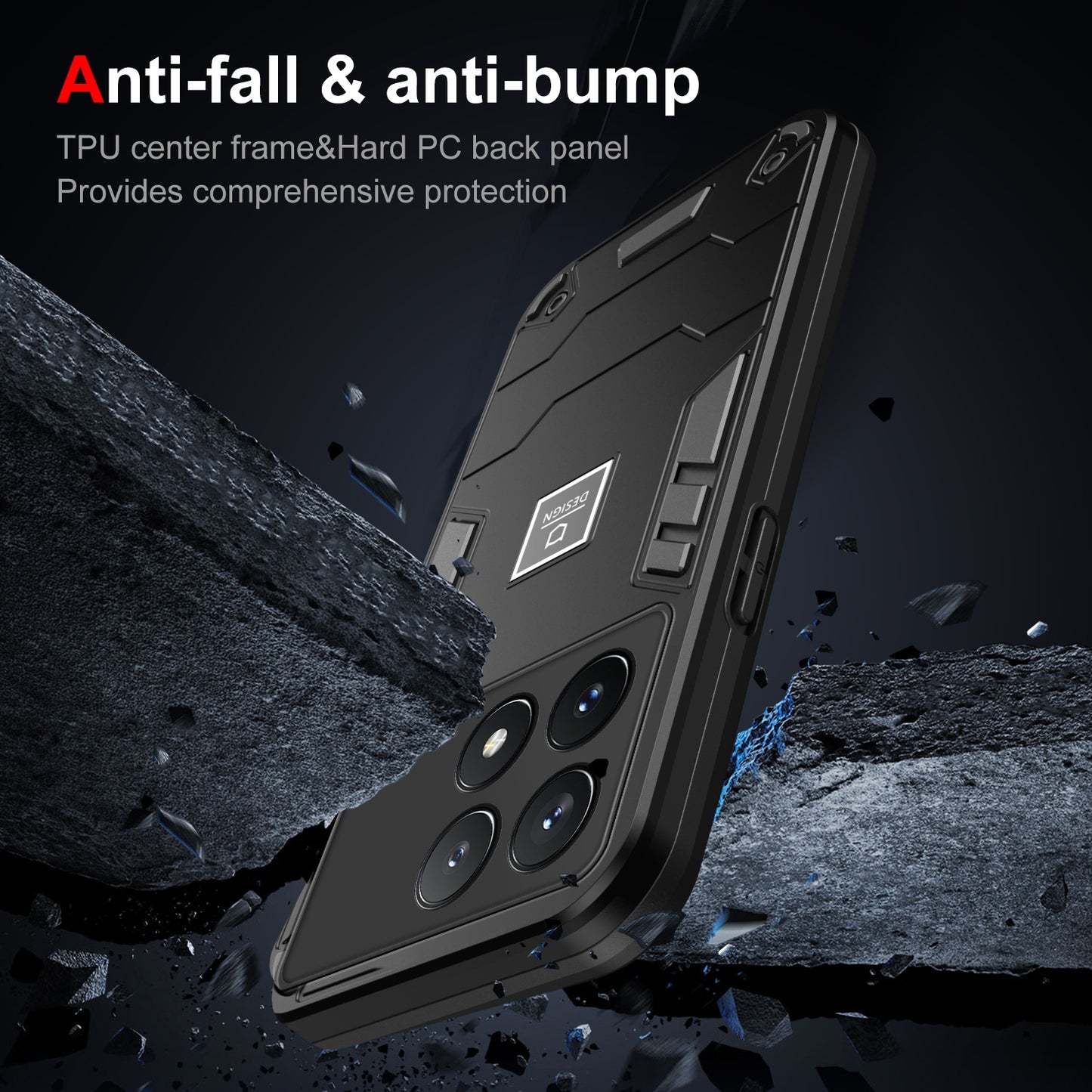 Xiaomi Poco X6 Pro 5G Shockproof Case - Durable TPU+PC Material, Lightweight, Anti-Fall and Anti-Bump Design, Fashionable Phone Protection-buycases.co.uk