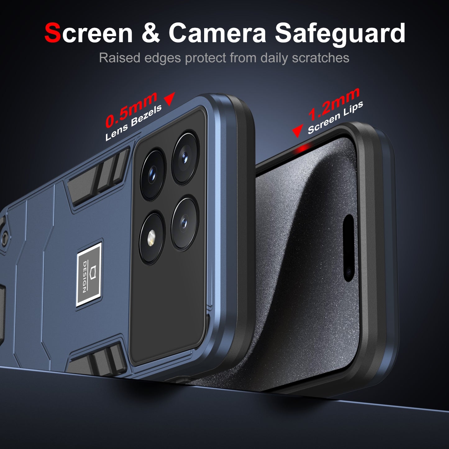 Xiaomi Poco X6 Pro 5G Shockproof Case - Durable TPU+PC Material, Lightweight, Anti-Fall and Anti-Bump Design, Fashionable Phone Protection-buycases.co.uk