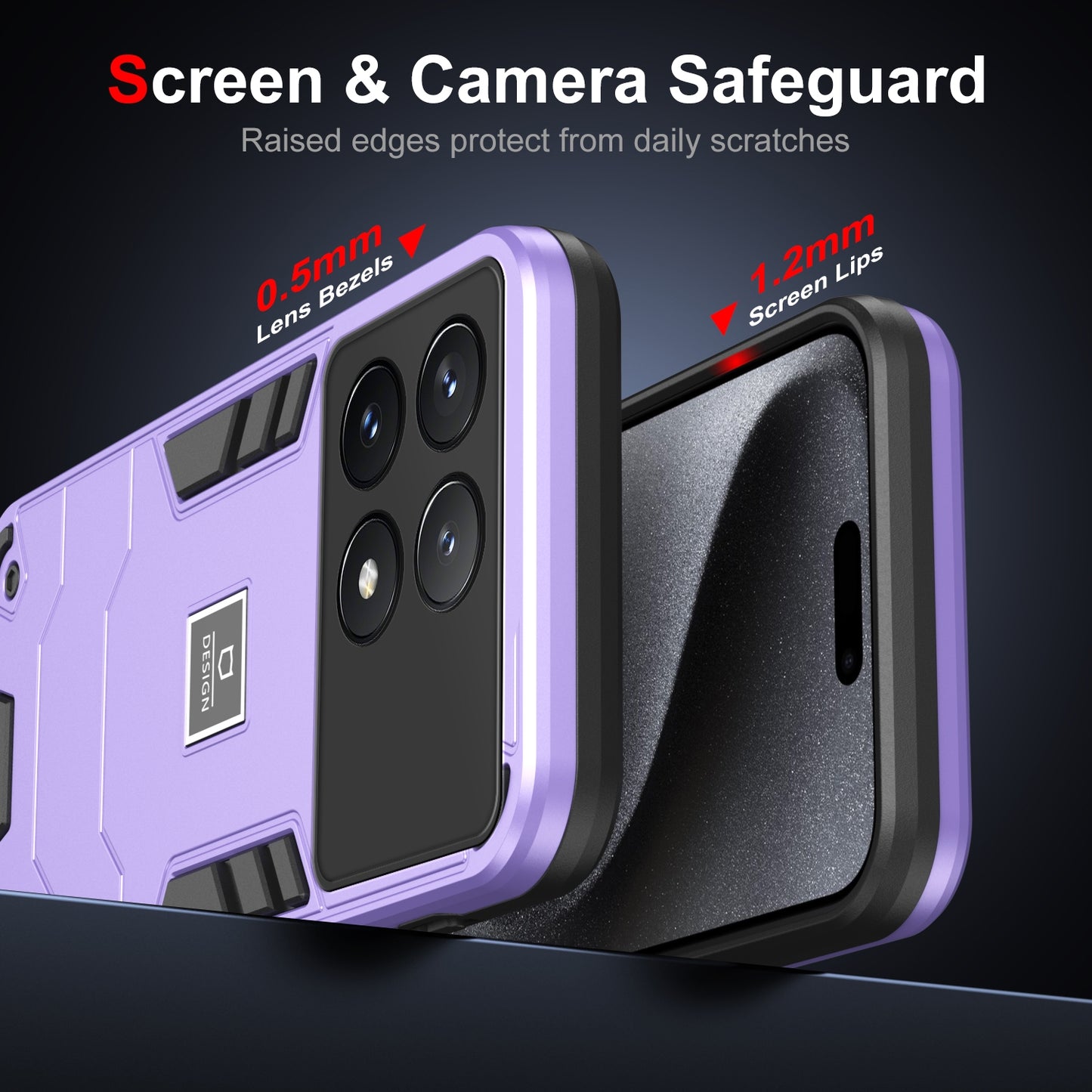 Xiaomi Poco X6 Pro 5G Shockproof Case - Durable TPU+PC Material, Lightweight, Anti-Fall and Anti-Bump Design, Fashionable Phone Protection-buycases.co.uk