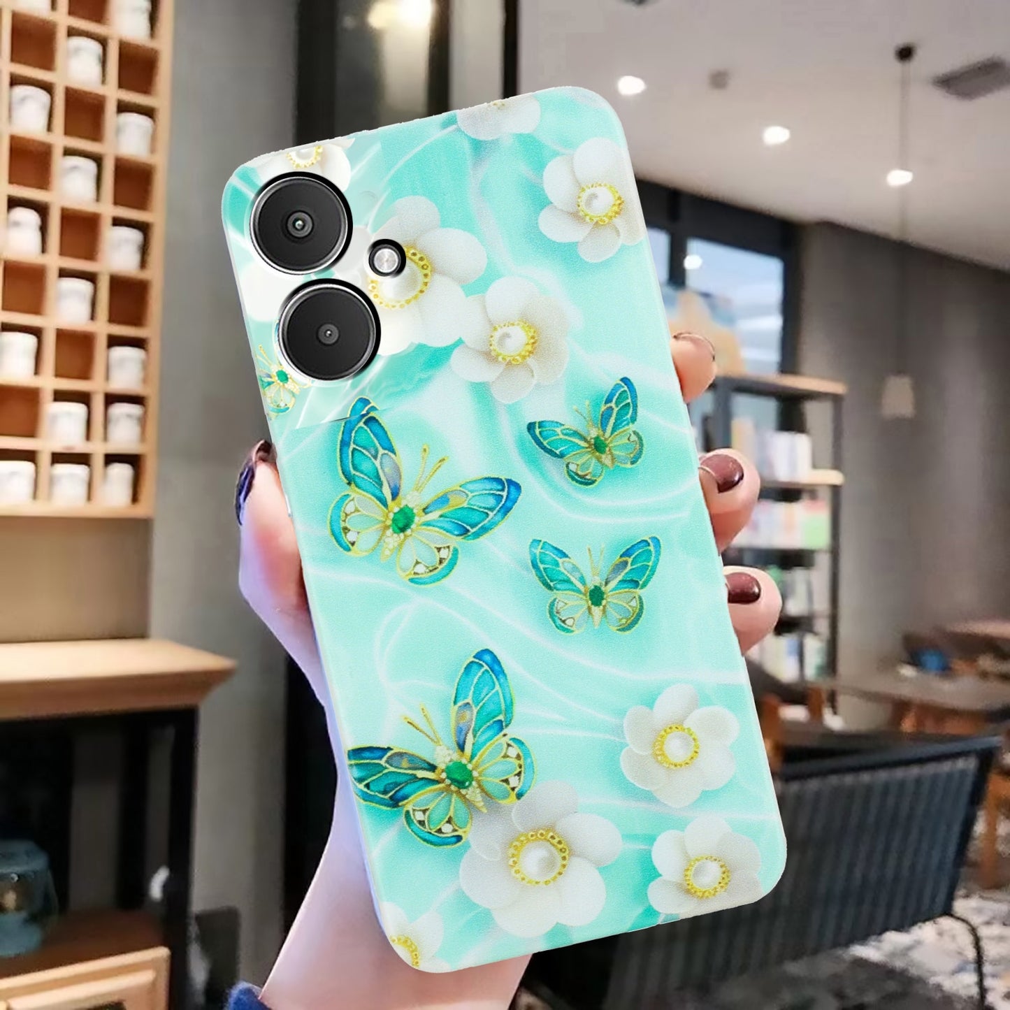 Xiaomi Redmi 13C 4G TPU Phone Case - Artistic Butterfly, Floral, and Cat Designs with Full Protection & Precise Cutouts-buycases.co.uk