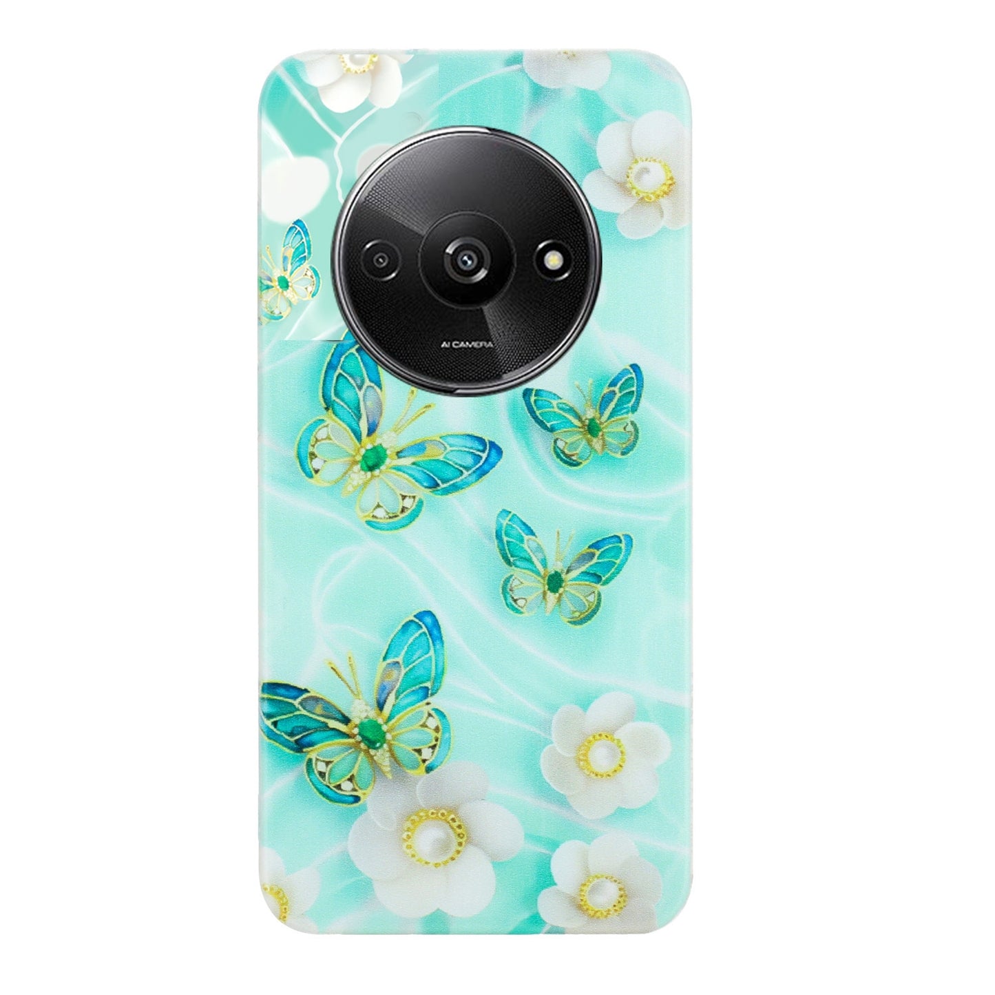 Xiaomi Redmi A3 TPU Phone Case - Artistic Butterfly, Floral, and Cat Designs with Full Protection & Precise Cutouts-buycases.co.uk