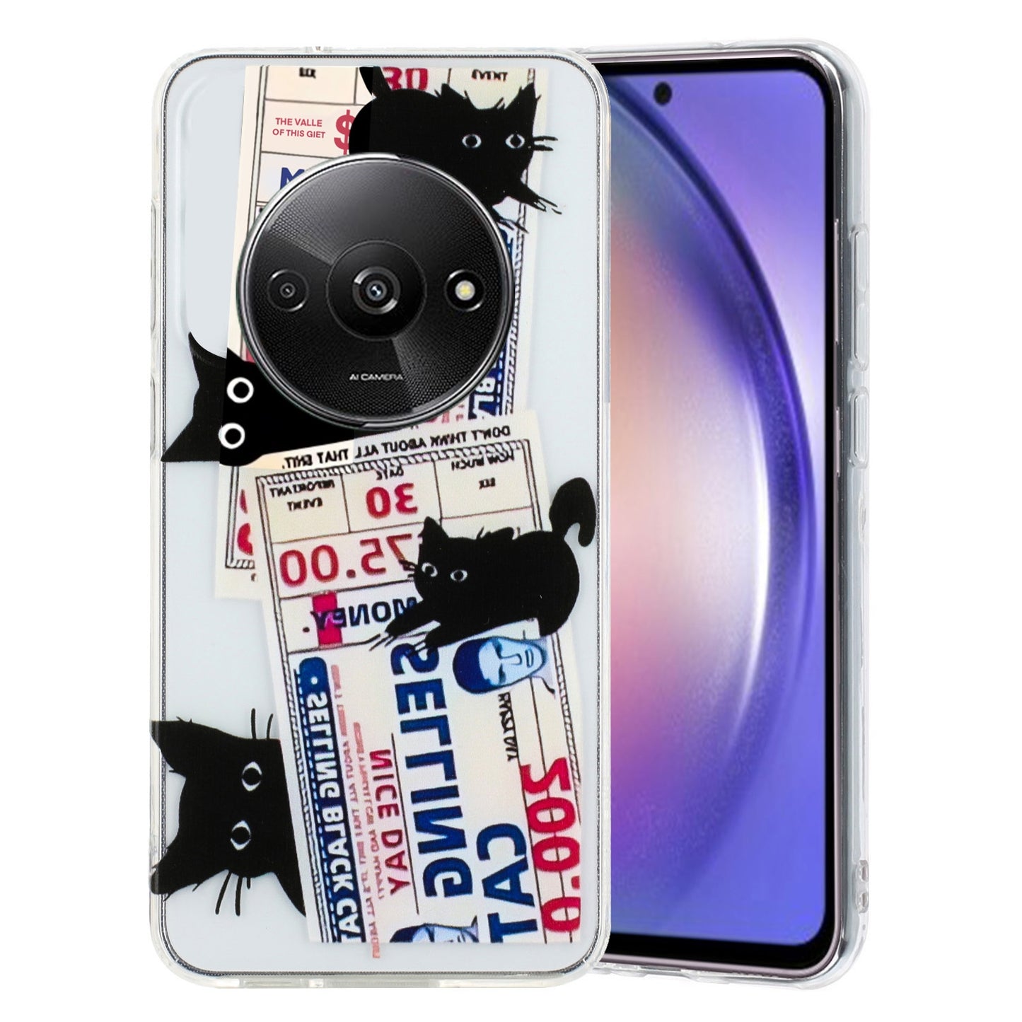 Xiaomi Redmi A3 TPU Phone Case - Artistic Butterfly, Floral, and Cat Designs with Full Protection & Precise Cutouts-buycases.co.uk