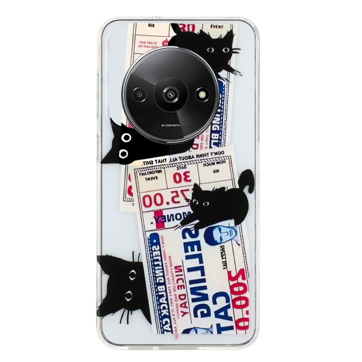 Xiaomi Redmi A3 TPU Phone Case - Artistic Butterfly, Floral, and Cat Designs with Full Protection & Precise Cutouts-buycases.co.uk