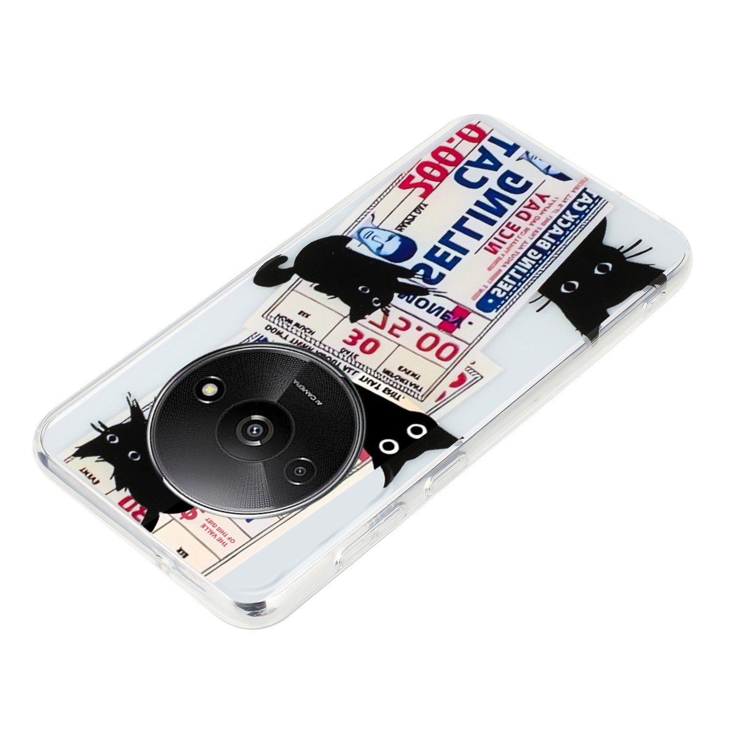 Xiaomi Redmi A3 TPU Phone Case - Artistic Butterfly, Floral, and Cat Designs with Full Protection & Precise Cutouts-buycases.co.uk