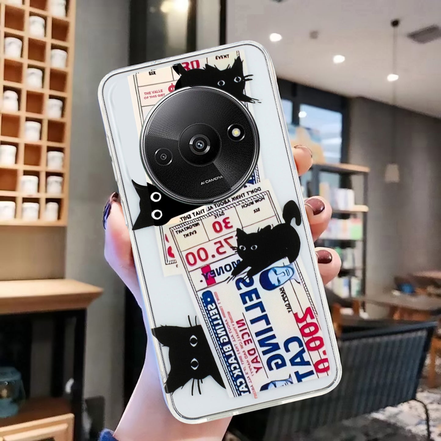 Xiaomi Redmi A3 TPU Phone Case - Artistic Butterfly, Floral, and Cat Designs with Full Protection & Precise Cutouts-buycases.co.uk