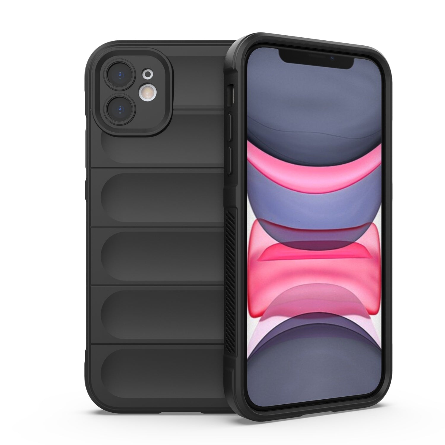iPhone 11 Magic Shield Phone Case – Durable TPU + Flannel, Stylish Protection, Brightly Coloured, Wear-Resistant-buycases.co.uk