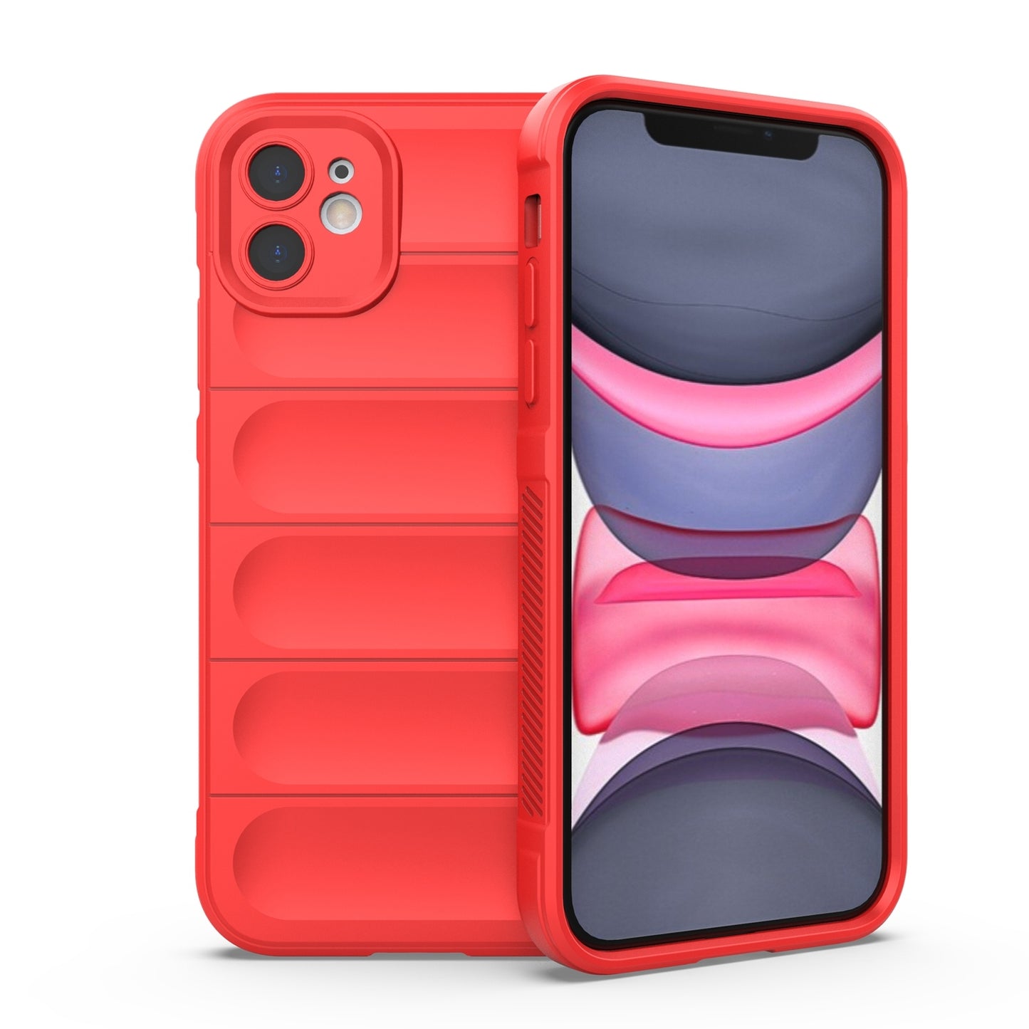 iPhone 11 Magic Shield Phone Case – Durable TPU + Flannel, Stylish Protection, Brightly Coloured, Wear-Resistant-buycases.co.uk