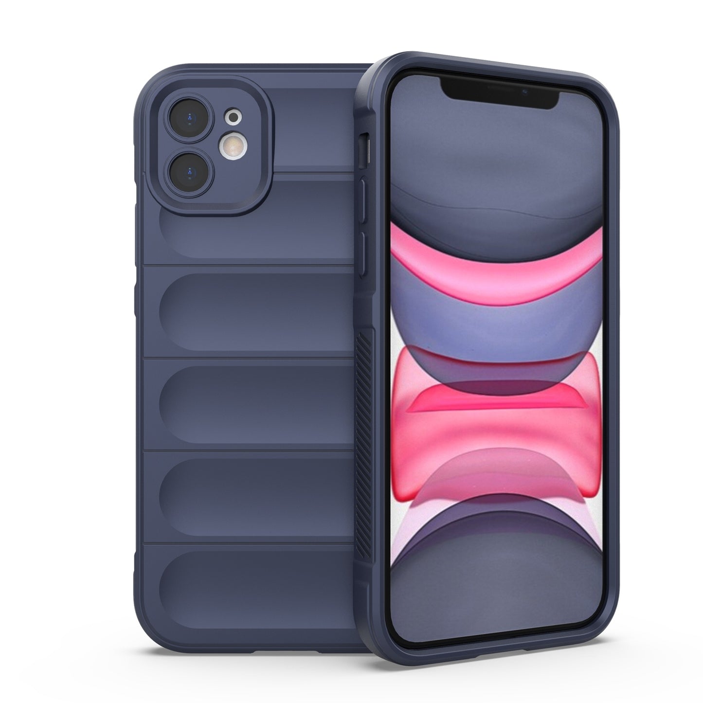 iPhone 11 Magic Shield Phone Case – Durable TPU + Flannel, Stylish Protection, Brightly Coloured, Wear-Resistant-buycases.co.uk