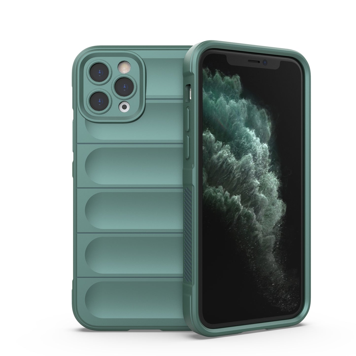 iPhone 11 Pro Max Magic Shield Phone Case – Durable TPU + Flannel, Stylish Protection, Brightly Coloured, Wear-Resistant-buycases.co.uk
