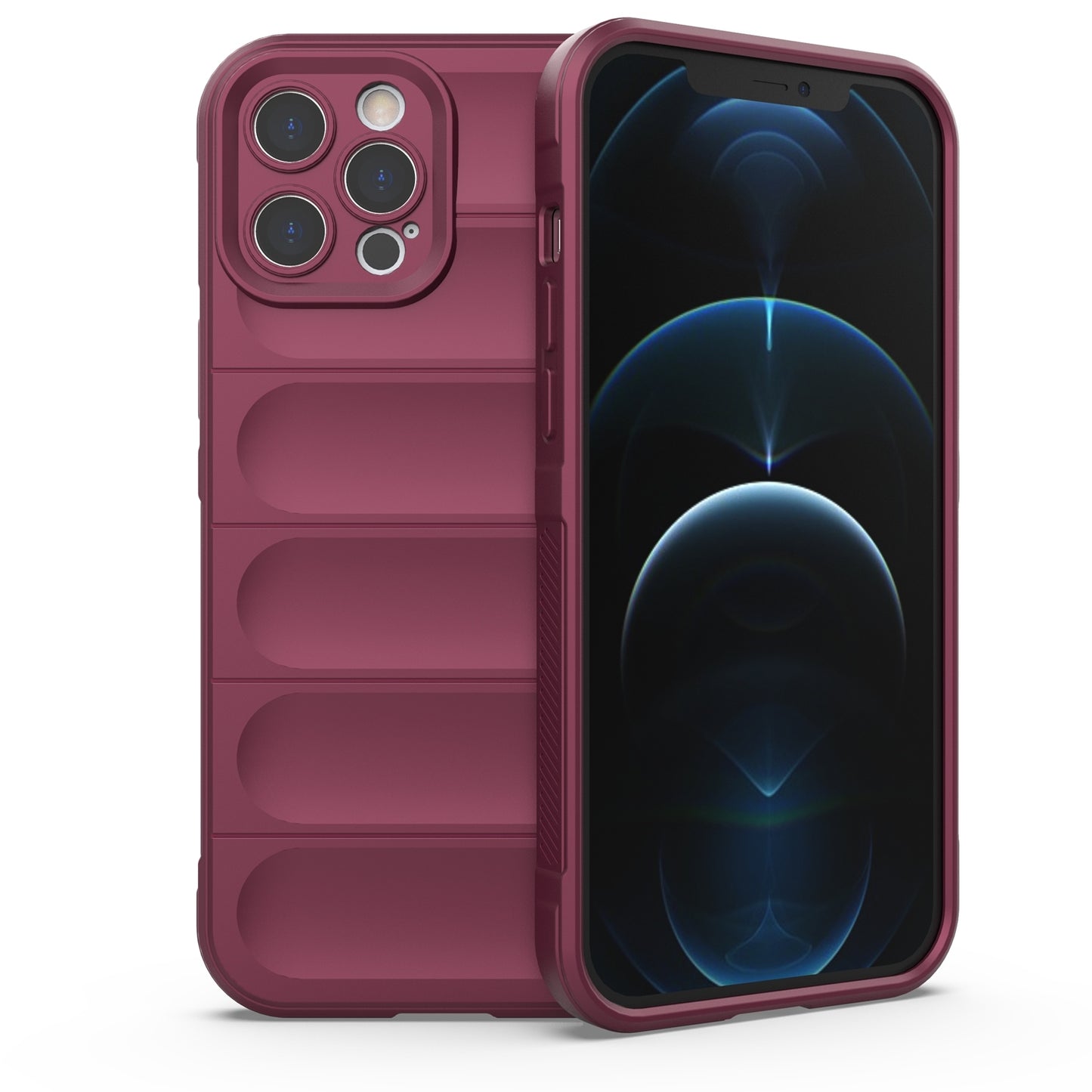 iPhone 12 Pro Max Magic Shield Phone Case – Durable TPU + Flannel, Stylish Protection, Brightly Coloured, Wear-Resistant-buycases.co.uk