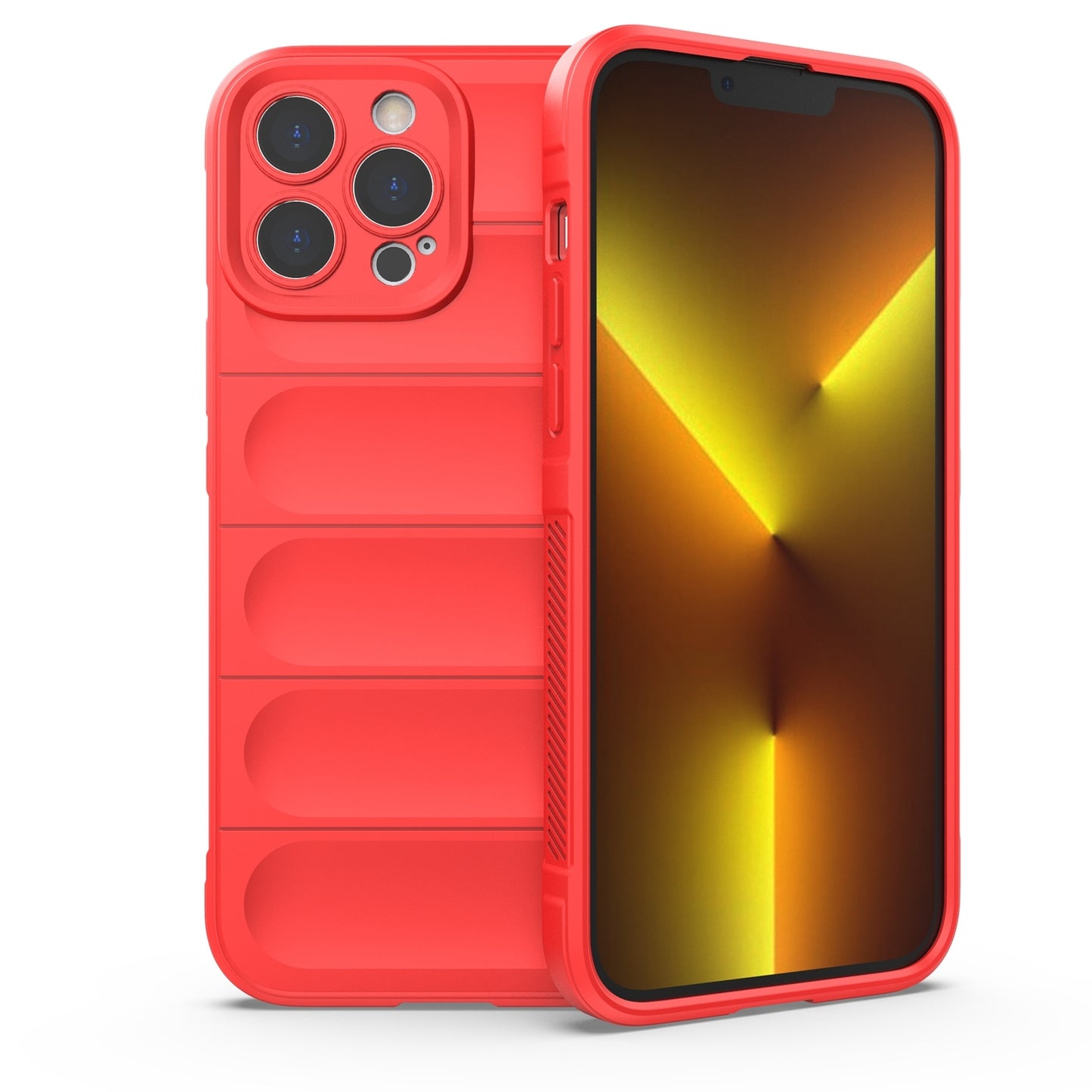 iPhone 13 Pro Max Magic Shield Phone Case – Durable TPU + Flannel, Stylish Protection, Brightly Coloured, Wear-Resistant-buycases.co.uk