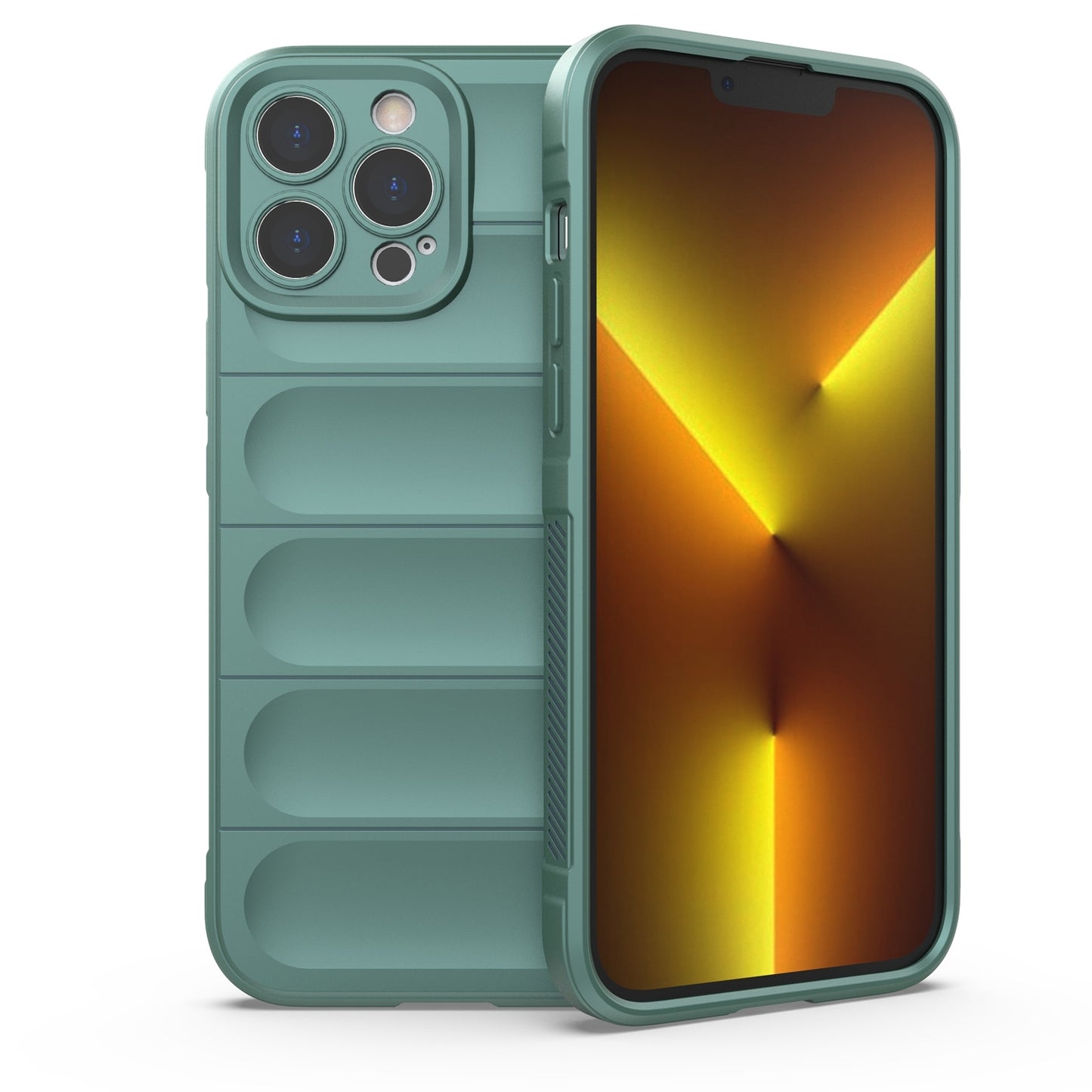 iPhone 13 Pro Max Magic Shield Phone Case – Durable TPU + Flannel, Stylish Protection, Brightly Coloured, Wear-Resistant-buycases.co.uk